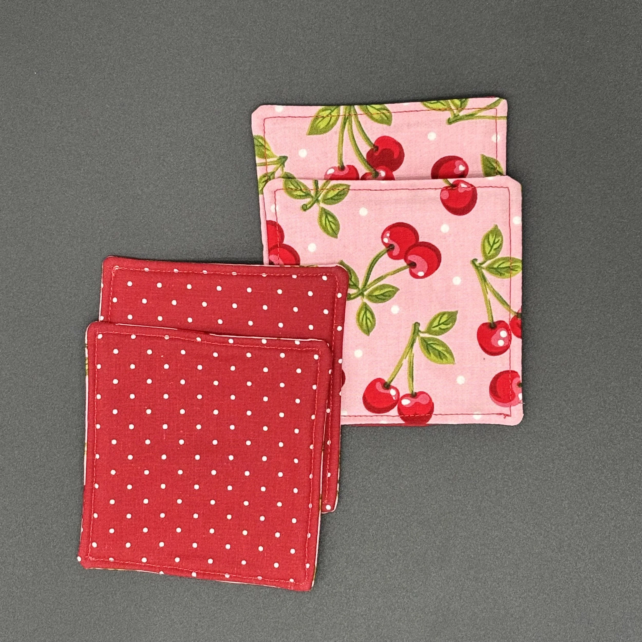 Cherry Delight Fabric Coaster