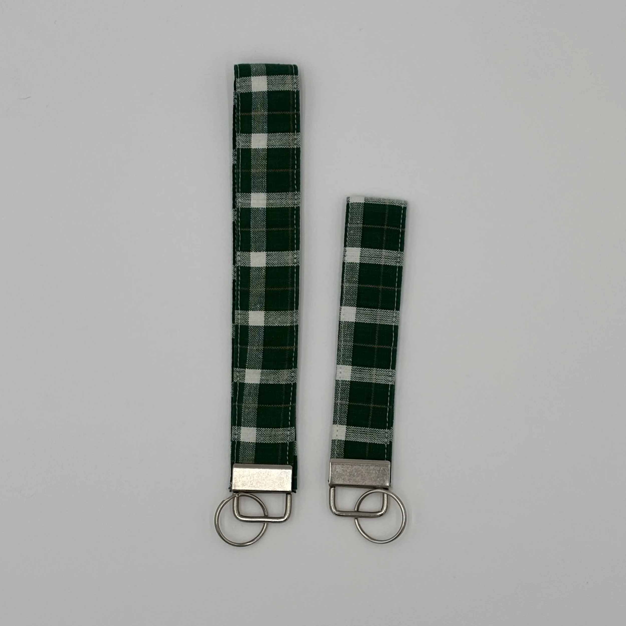 Green Plaid Wristlet