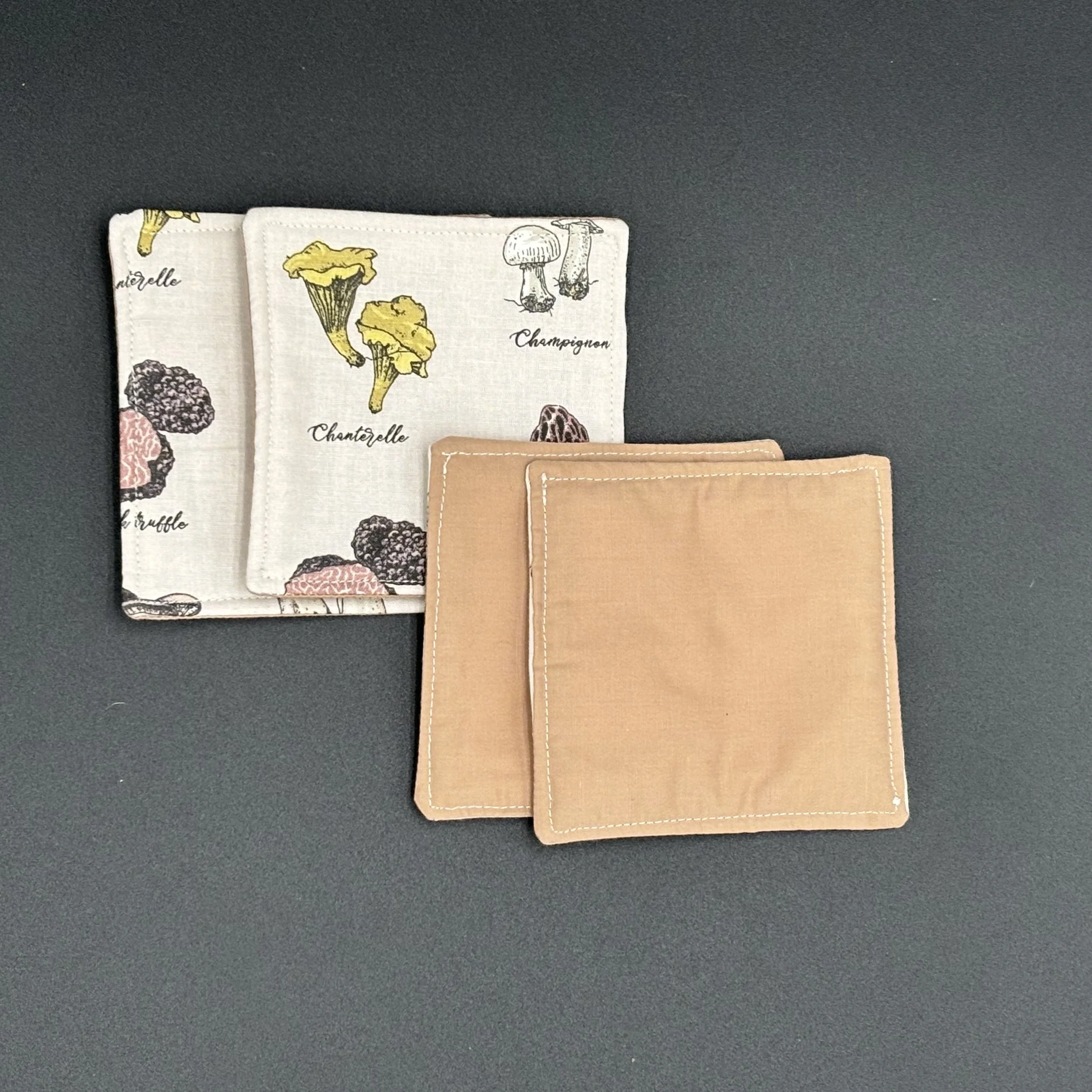 Mushrooms Fabric Coaster