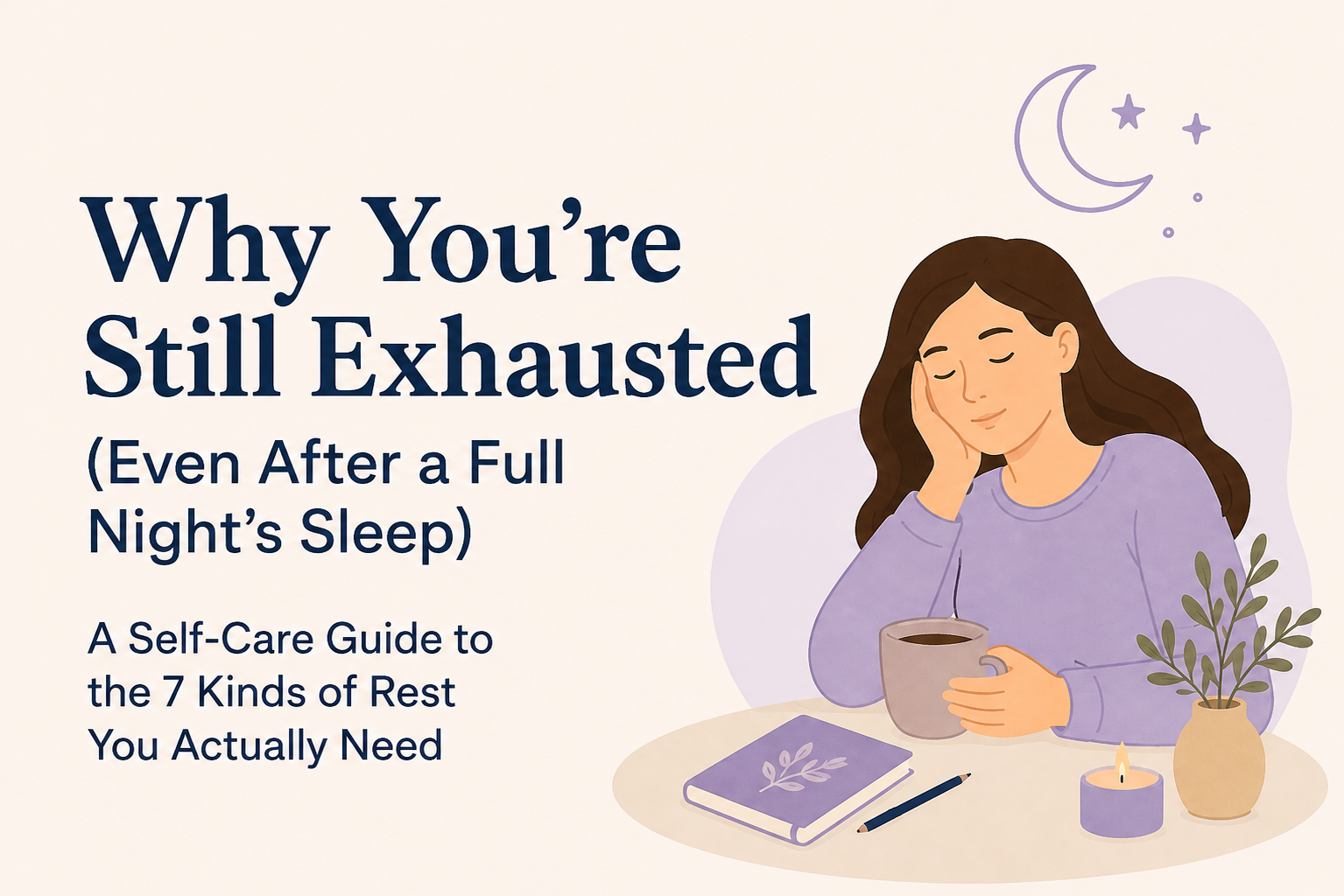 Why You're Still Exhausted (Even After a Full Night's Sleep)                  A Self-Care Guide to the 7 Kinds of Rest You Actually Need