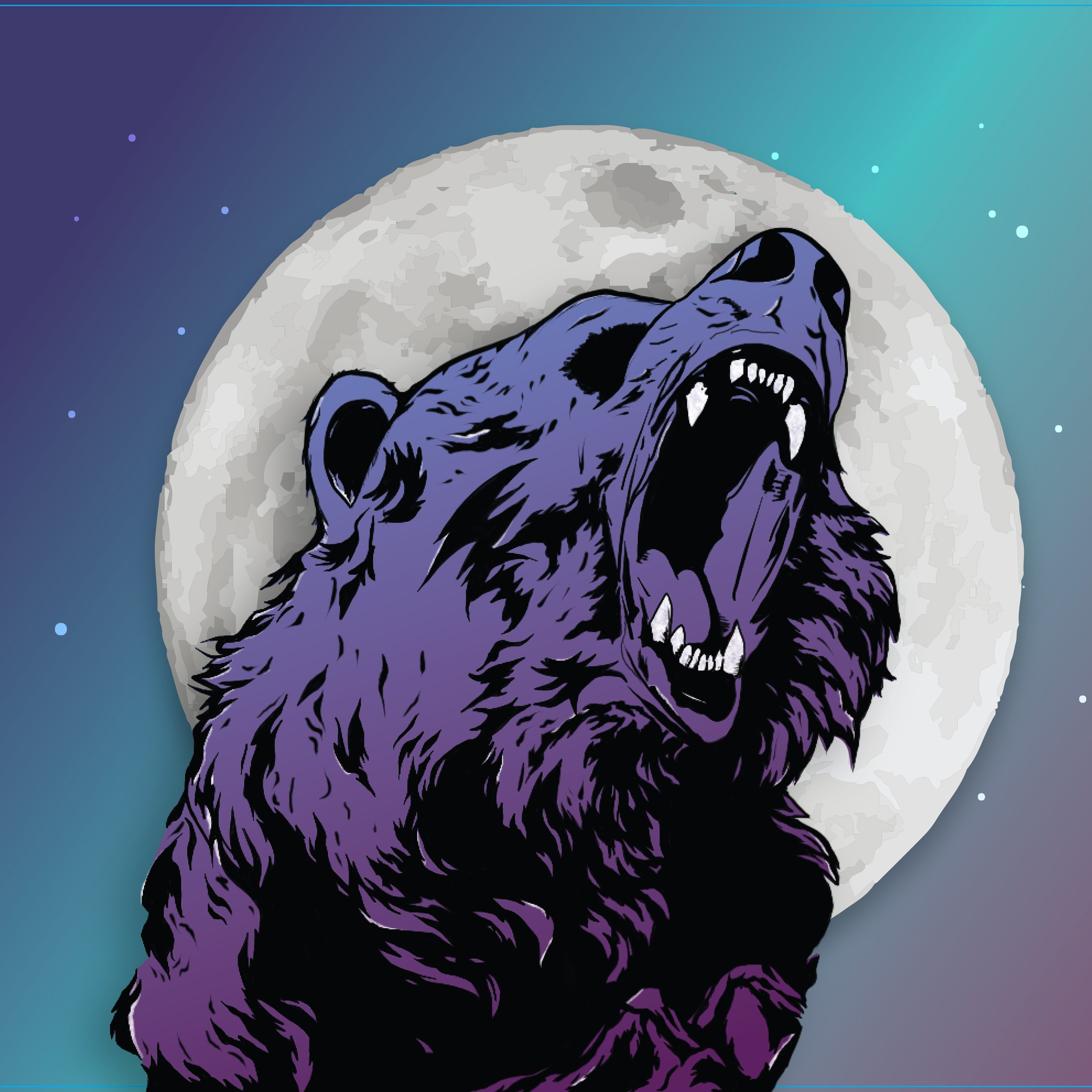 Midnight Fang – Illustrated Craft Beer Label Design