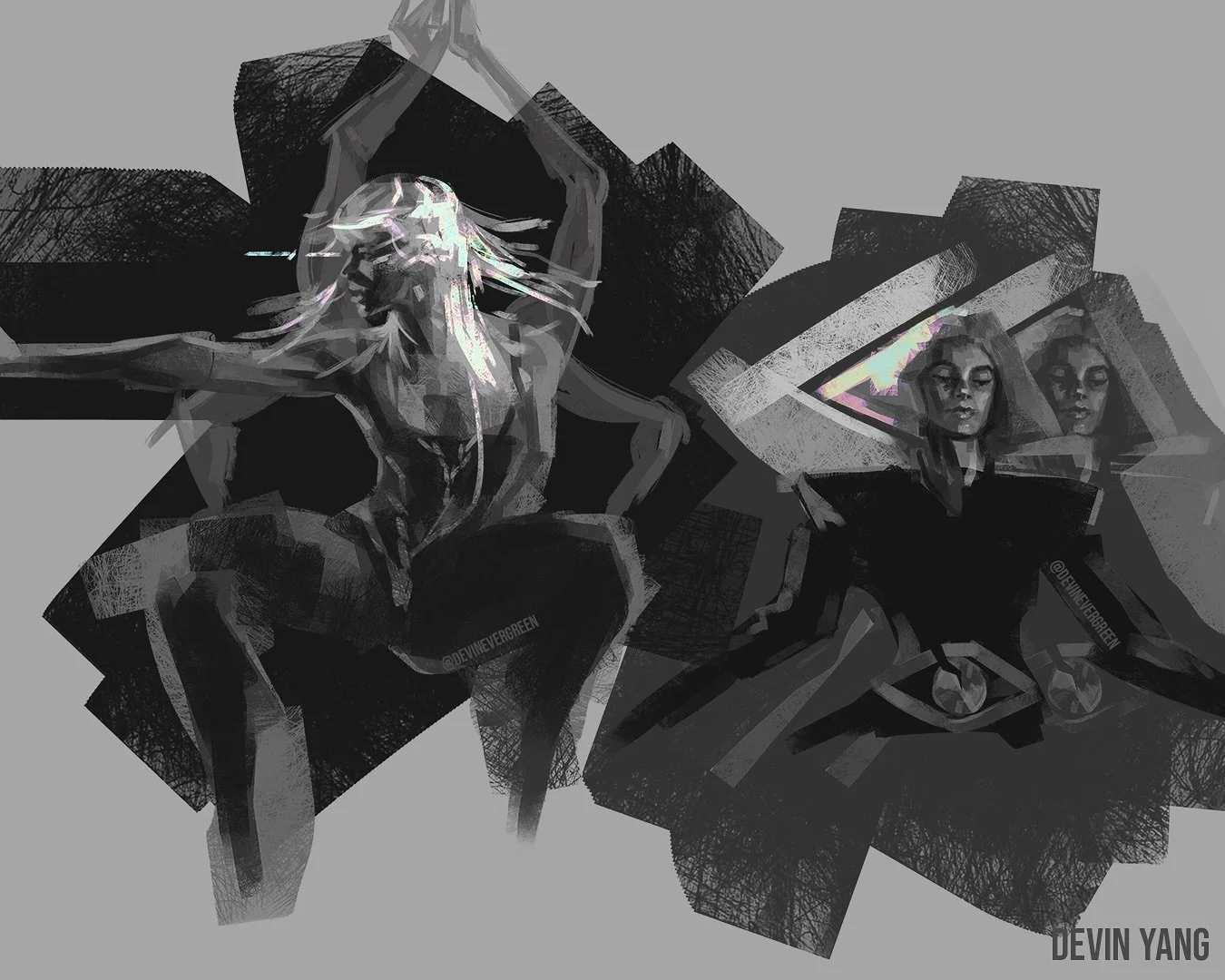 Sketch Diary 06 - Spiritual Disco_Agnes 
@agnesofficial 

#digitalart #art #sketch #painting #digitalpainting #drawing #fashion #photoshop #conceptart #conceptartist #characterdesign #fashion #disco