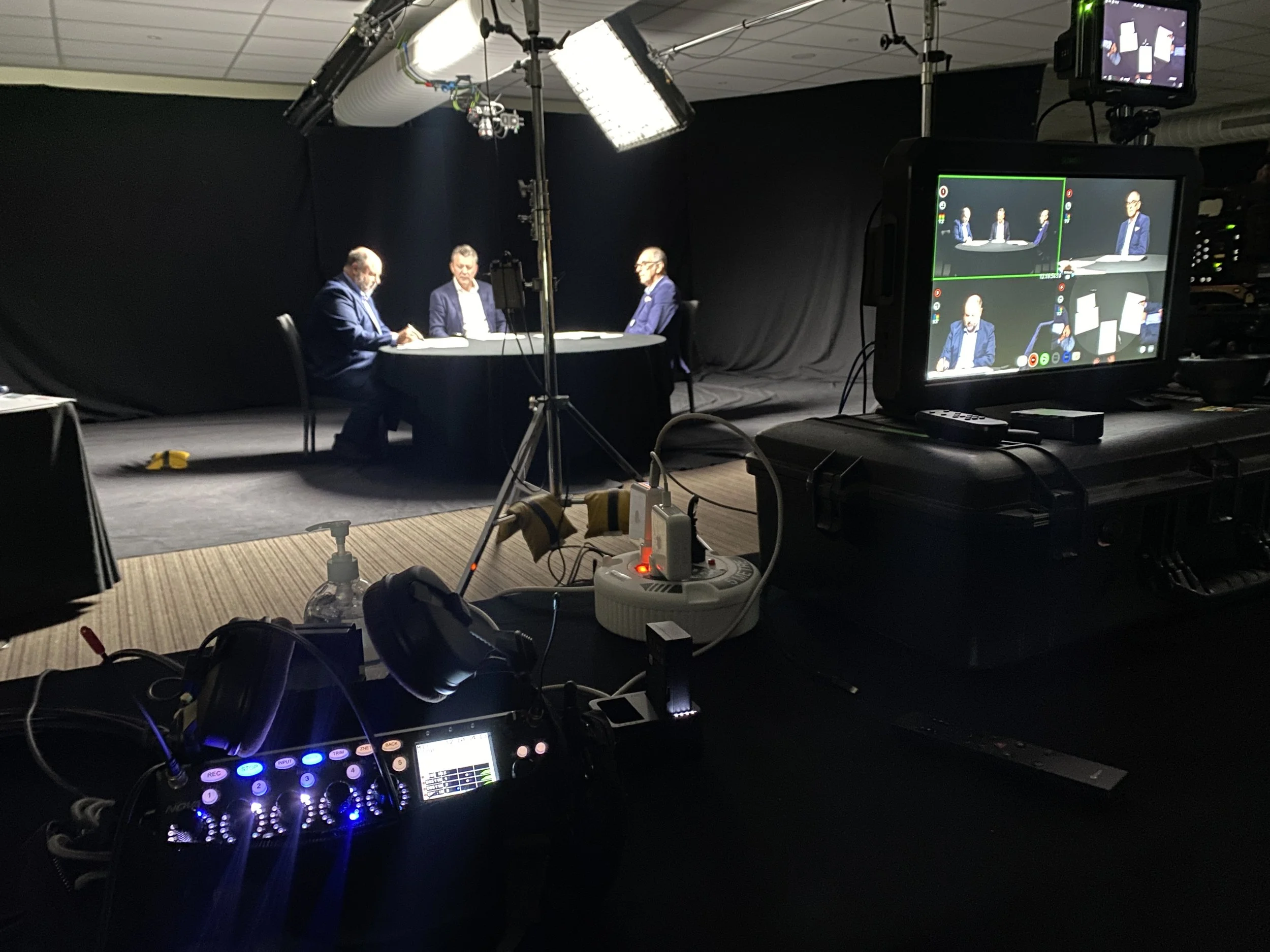 A round table shoot with the Zaxcom Nova