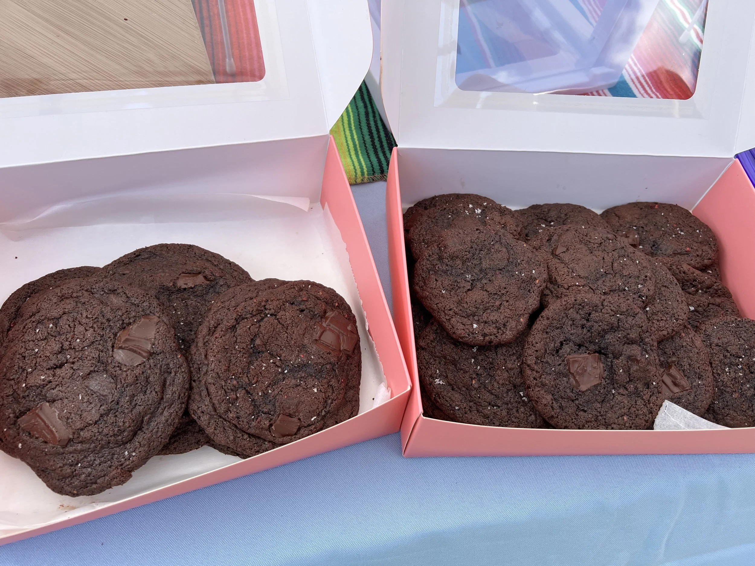 Dark Chocolate Raspberry Cookies