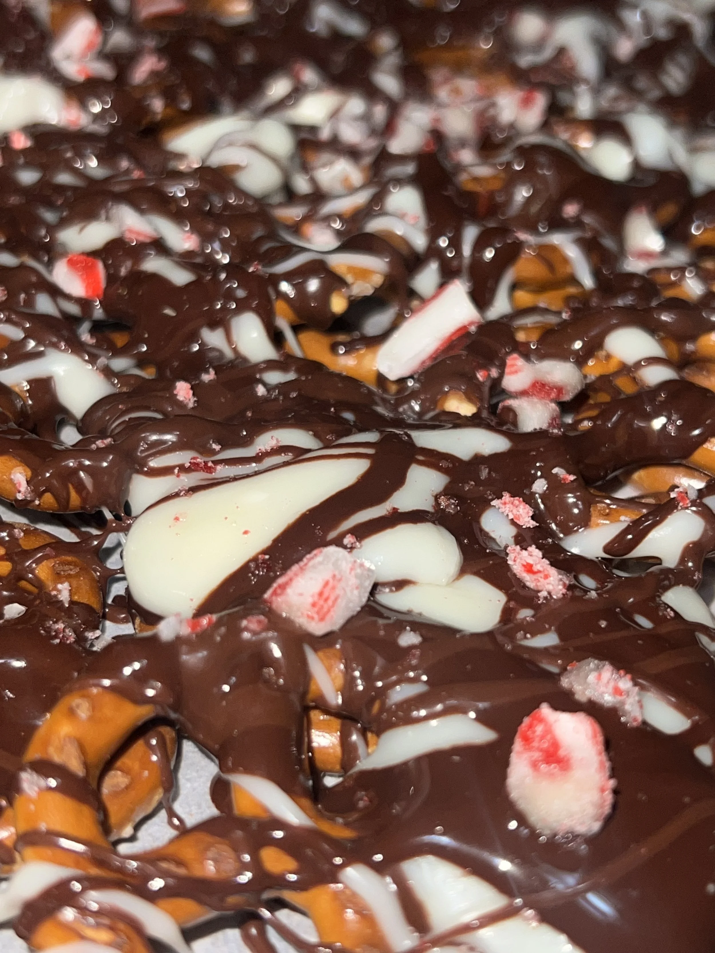 Triple Chocolate Pretzel Bark