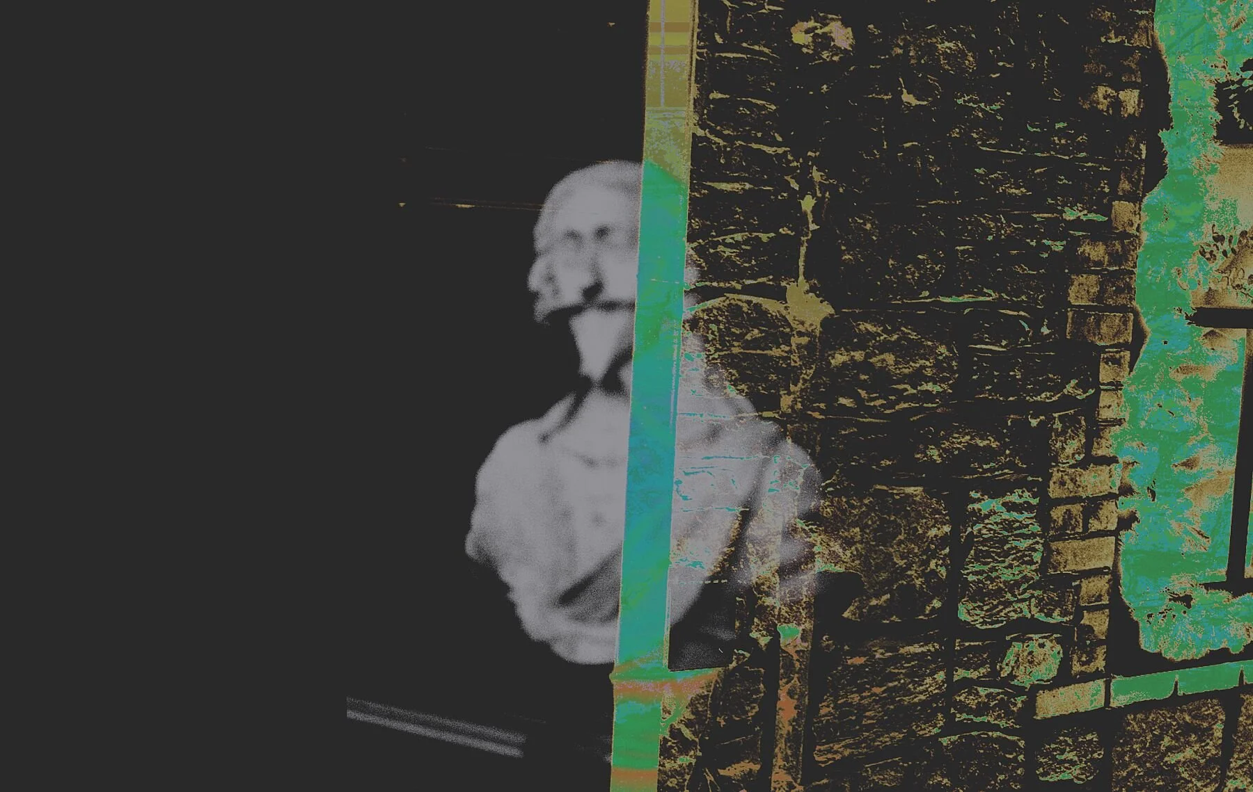 Film-inspired landscape, 2026. Limited edition digital print, New Futurism, provocative take on UK heritage.