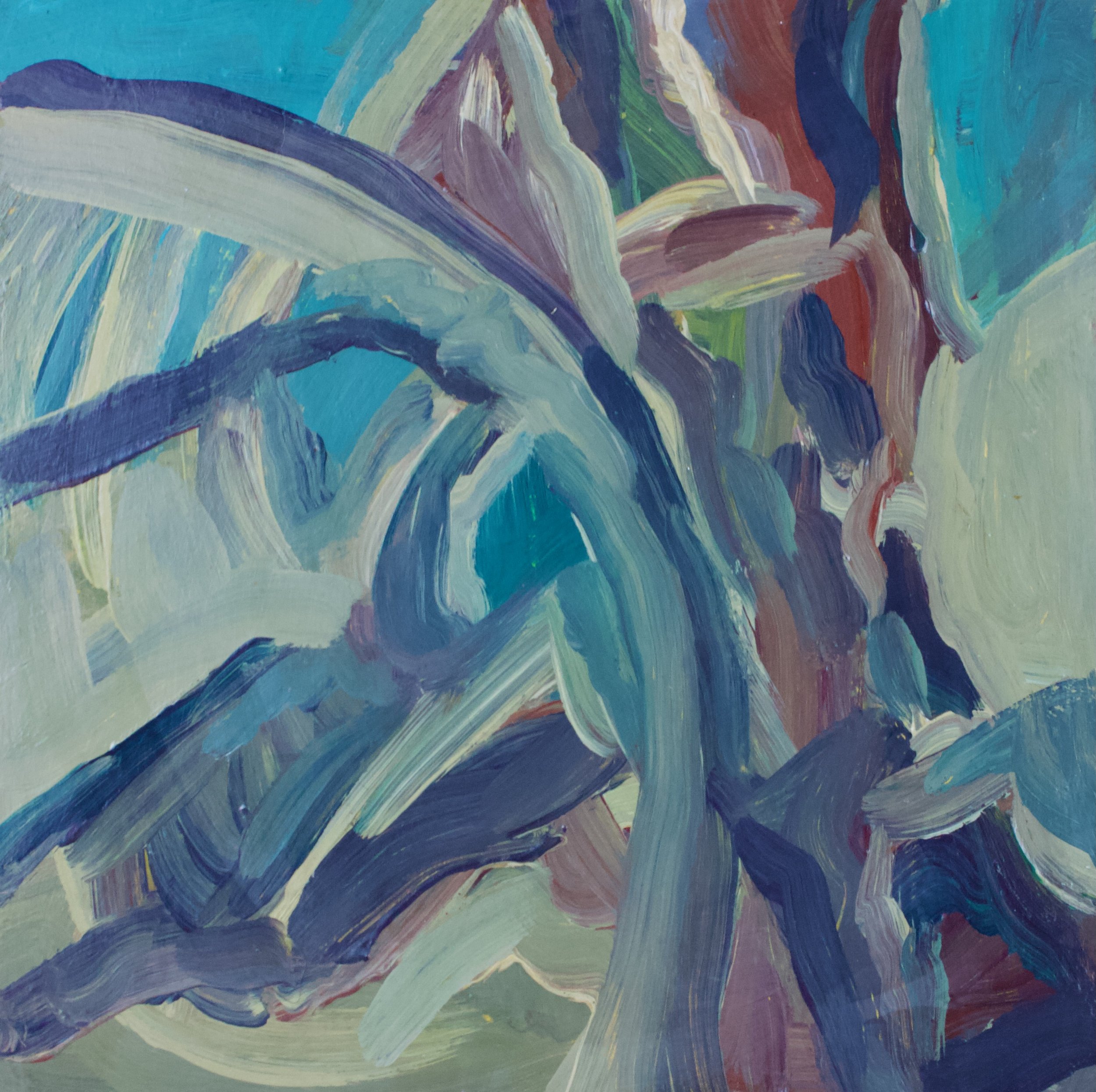 Prismatic Currents explores the dynamic intersection of motion and light through intuitive brushwork and layered color harmonies. This original acrylic painting on handmade panel captures fleeting moments of natural energy, translating them into a co