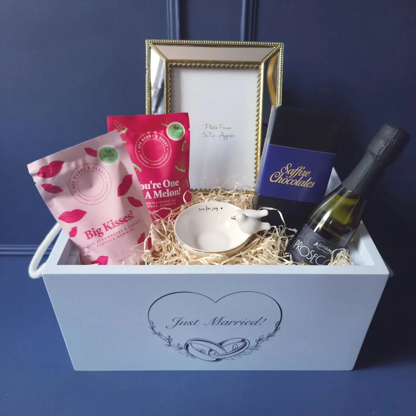 The Wedding Hamper 💍

A timeless gift, thoughtfully curated to mark the beginning of a beautiful journey together. The Just Married Wedding Hamper blends elegance, sentiment, and indulgence, making it the perfect gesture for newlyweds.

Inside this 