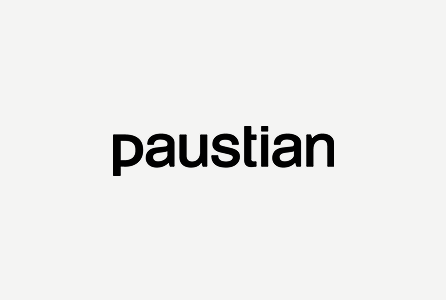 The word 'paustian' written in black lowercase letters on a white background.