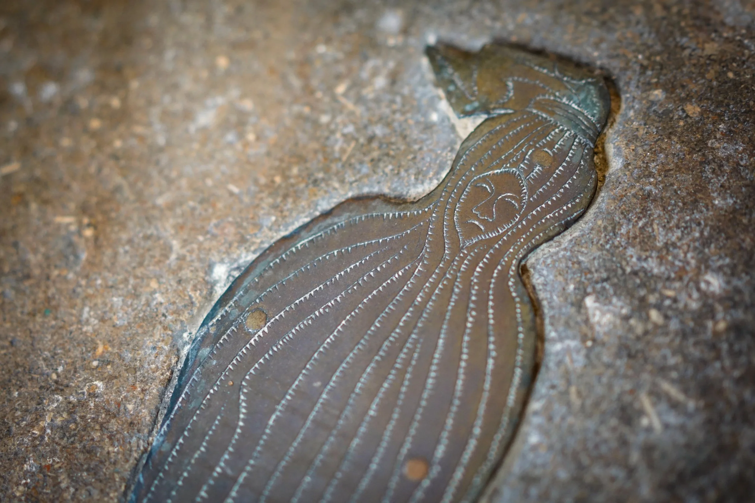 Cadaver brass. St Mary and St Walston, Bawburgh, Norfolk.