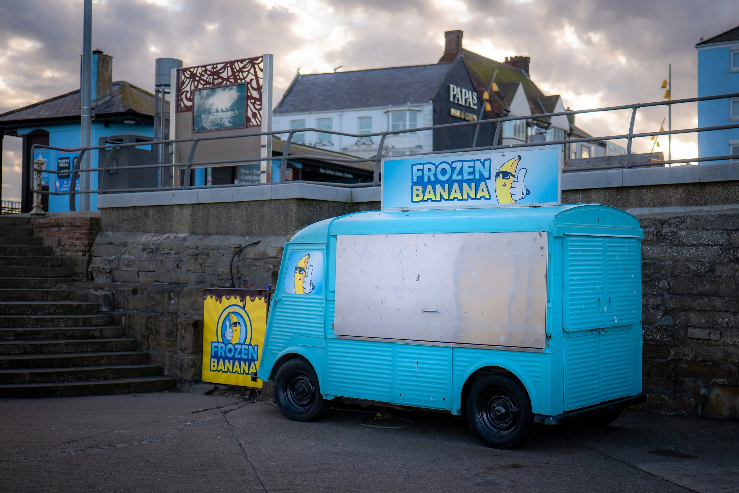 There's always money in the banana stand. Bridlington, East Riding of Yorkshire.