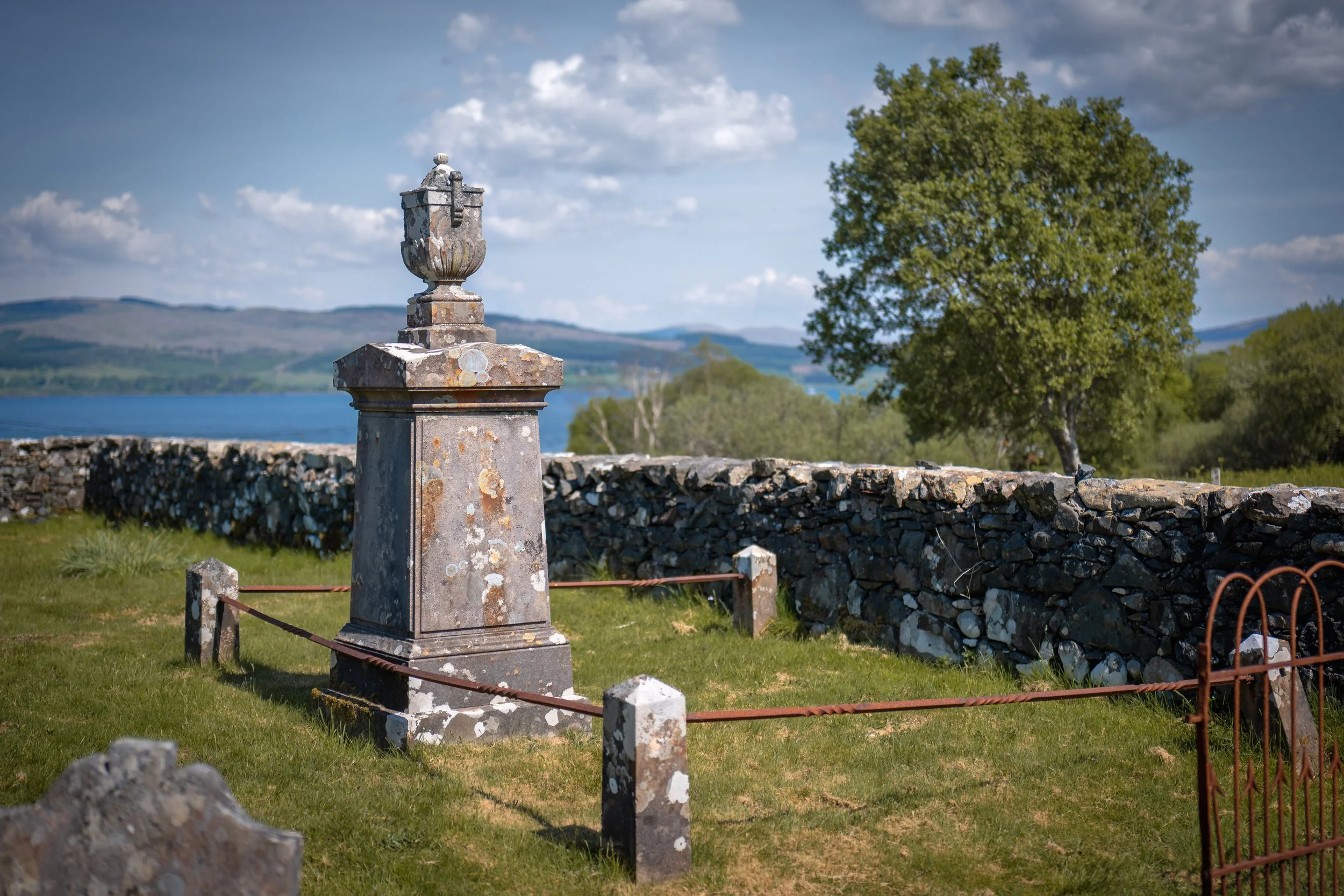 A cemetery once inhabited by fairies that, while generally benevolent, were quick to anger. Pennygown, Isle of Mull.