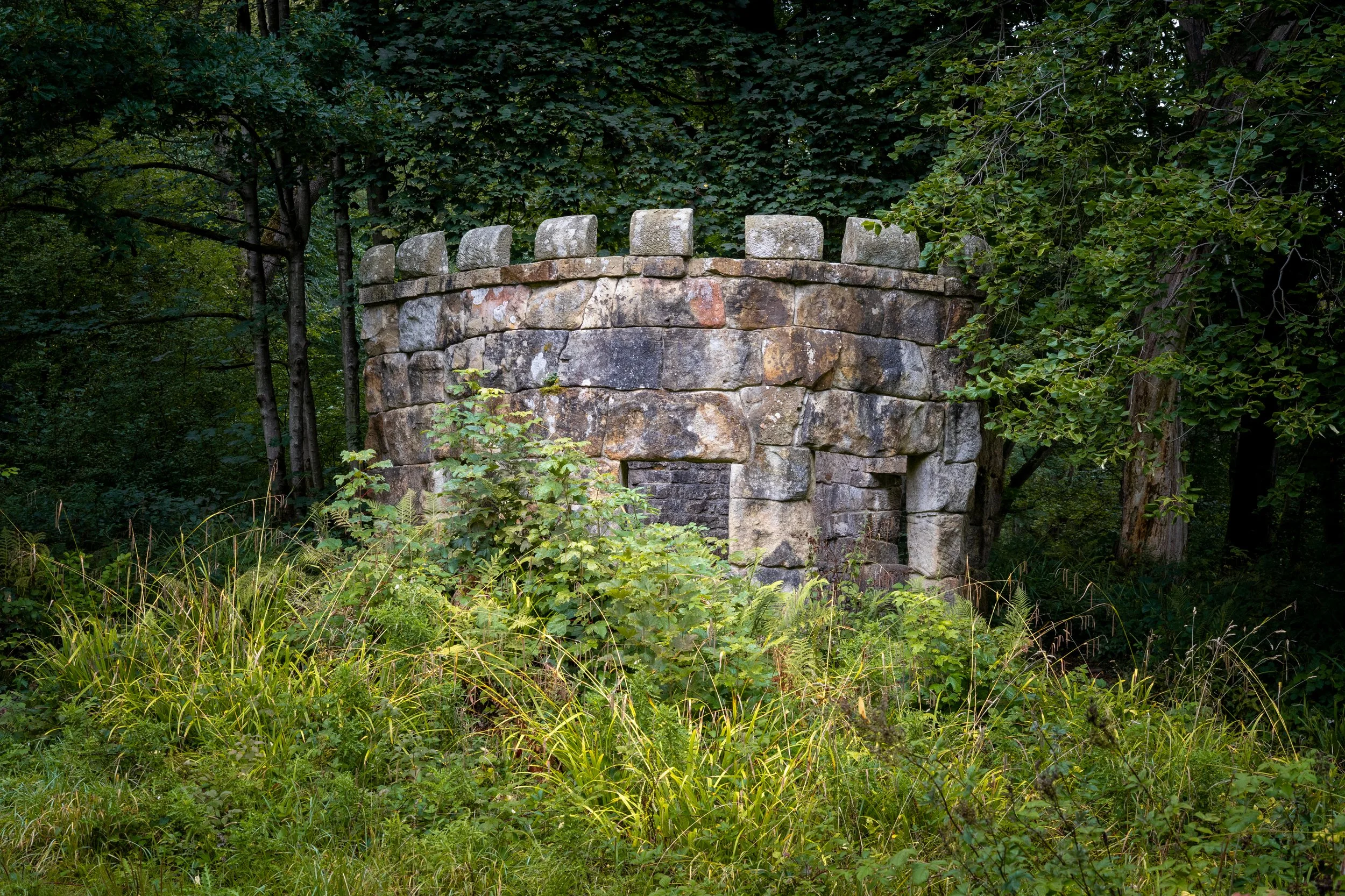 Rustic Temple, Hackfall Wood, Grewelthorpe, North Yorkshire.