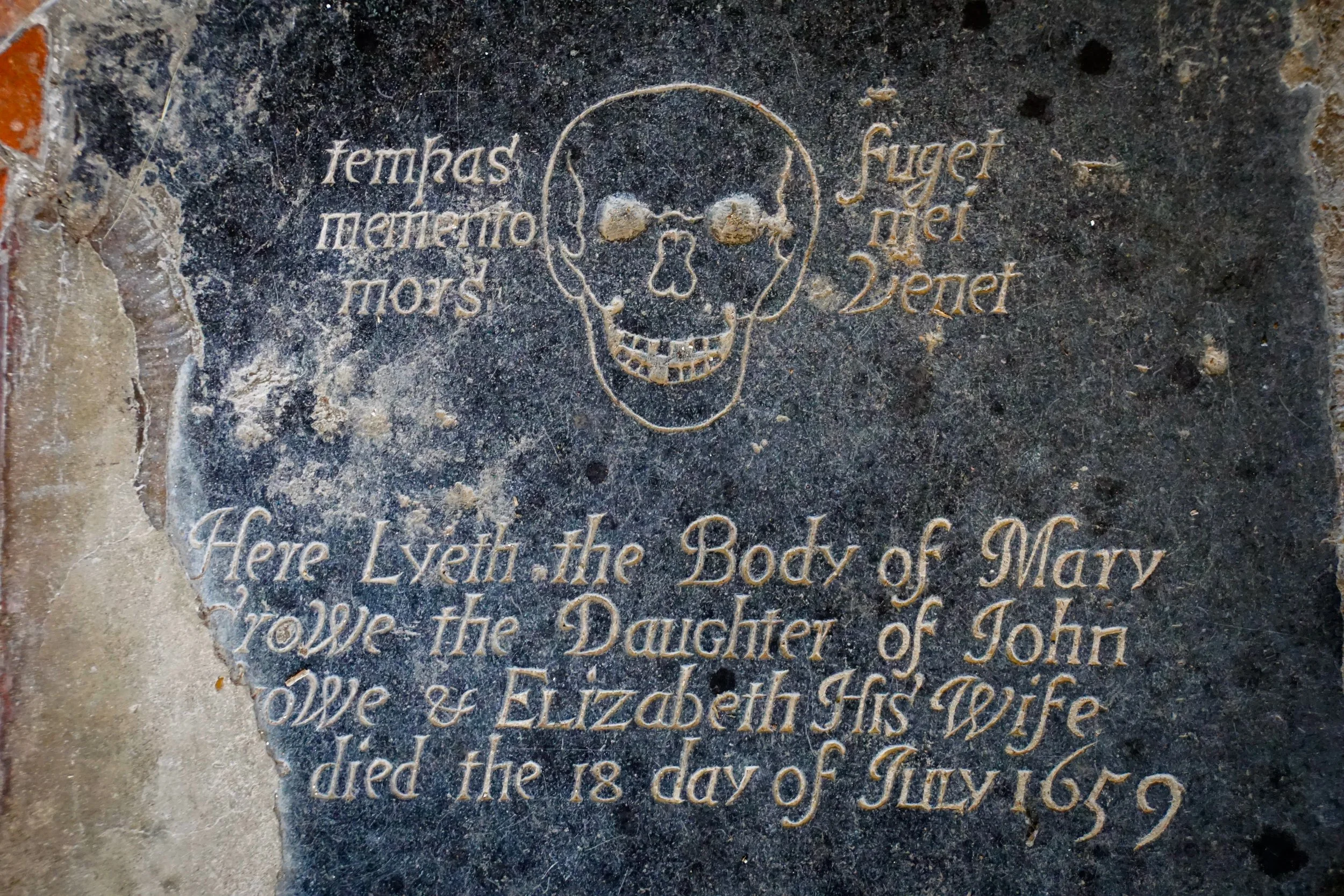 Here lyeth the body of Mary Crowe. St Gregory, Heckingham, Norfolk.