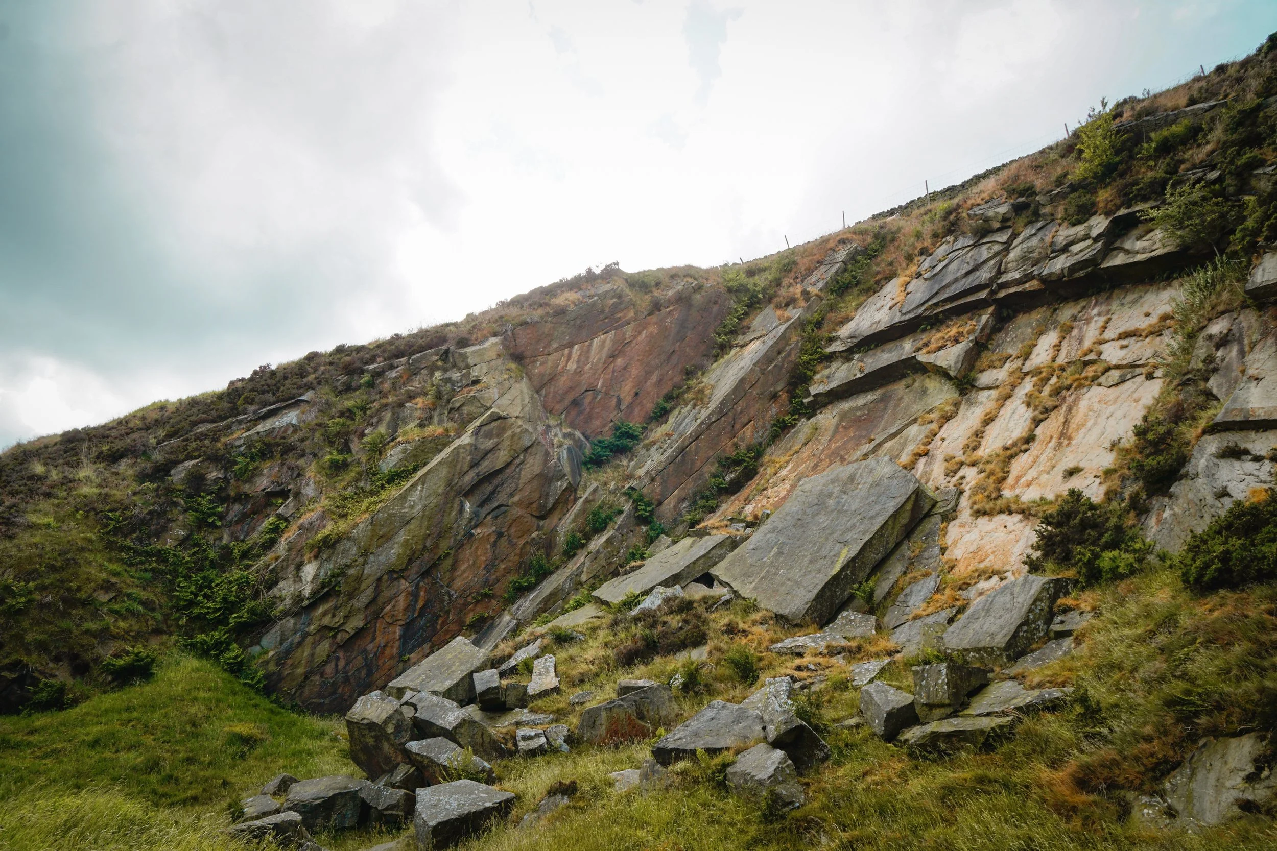 Faugh's Quarry, where accused witch Elizabeth Southerns confessed to meeting the devil in the form a black cat called Tibb. Newchurch-in-Pendle, Lancashire.