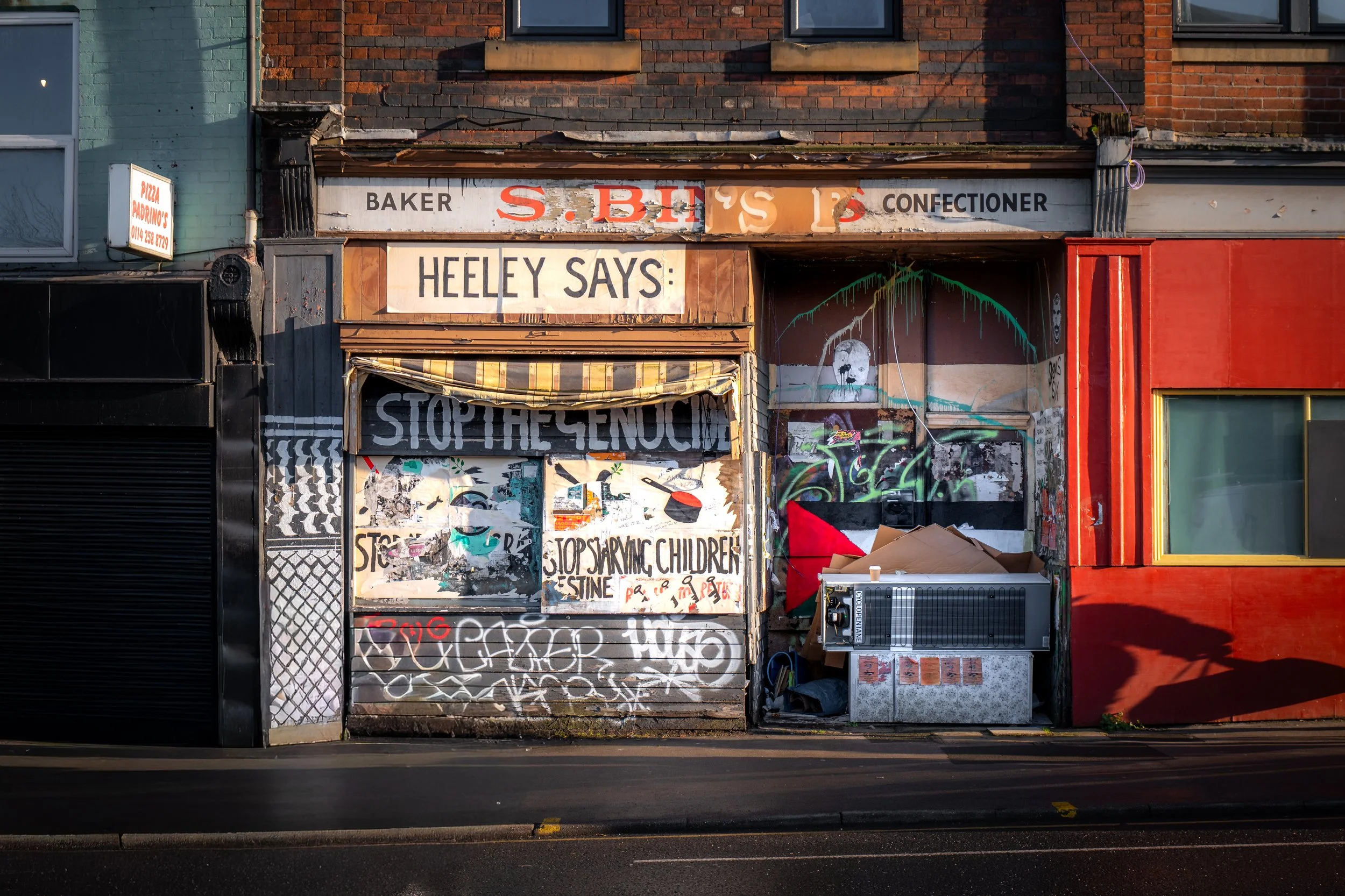 Heeley says. Heeley, Sheffield, South Yorkshire.