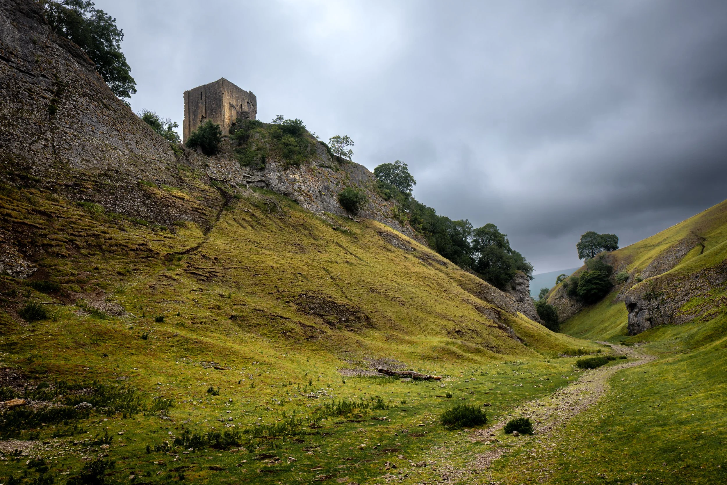 Peveril Castle, Castleton, Derbyshire.