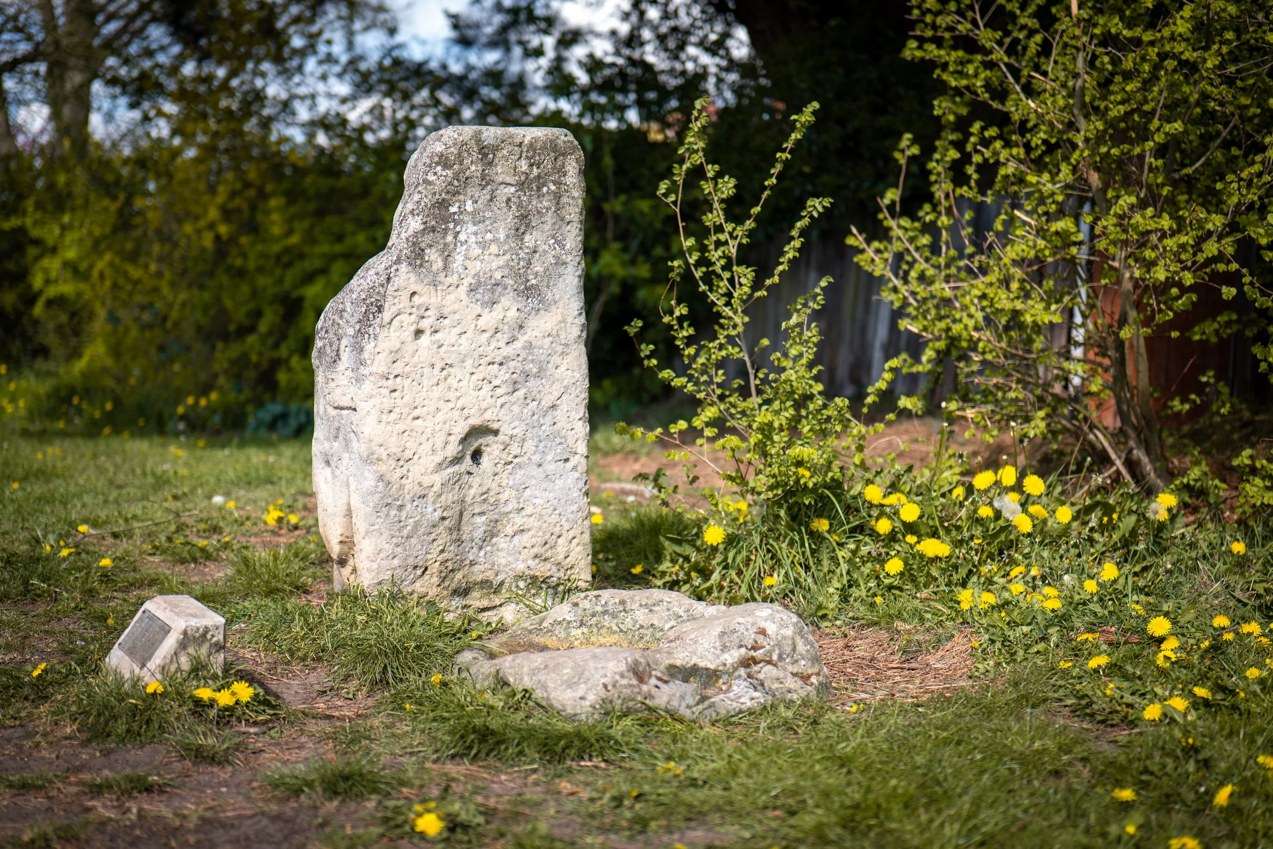 Plague Stone by Hob Moor, where food and supplies were left for the afflicted. York, North Yorkshire.