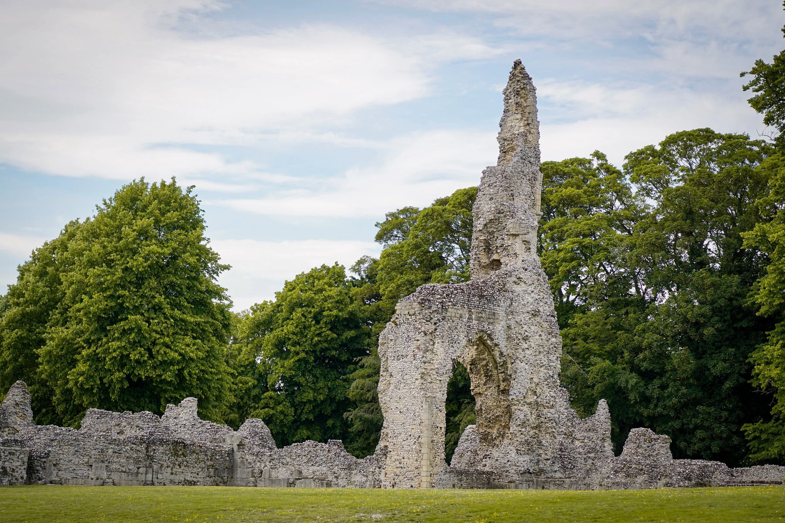 Theford Priory, one of Norfolk's most haunted locales. Thetford, Norfolk.