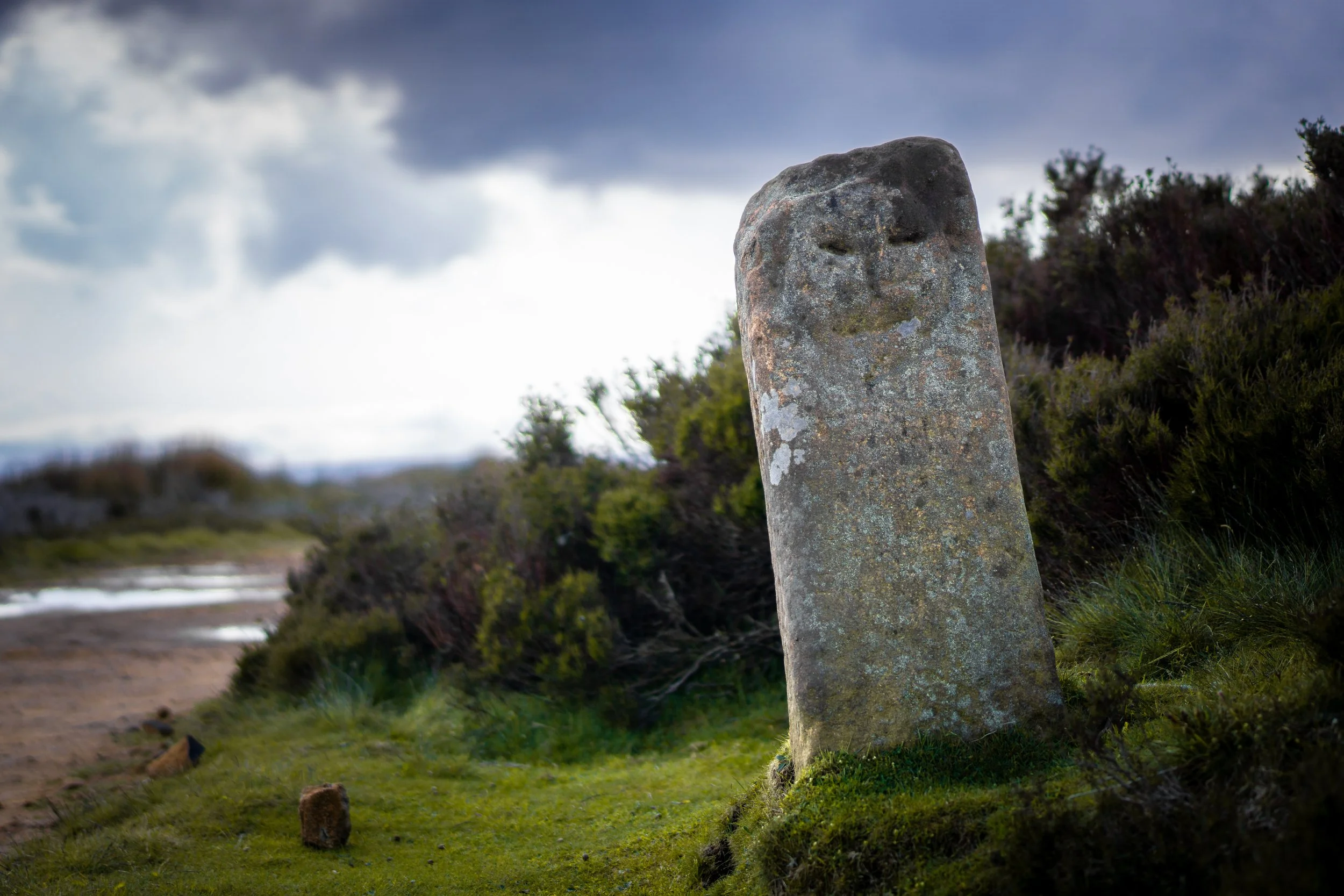 Face Stone, Urra Moor, North Yorkshire.