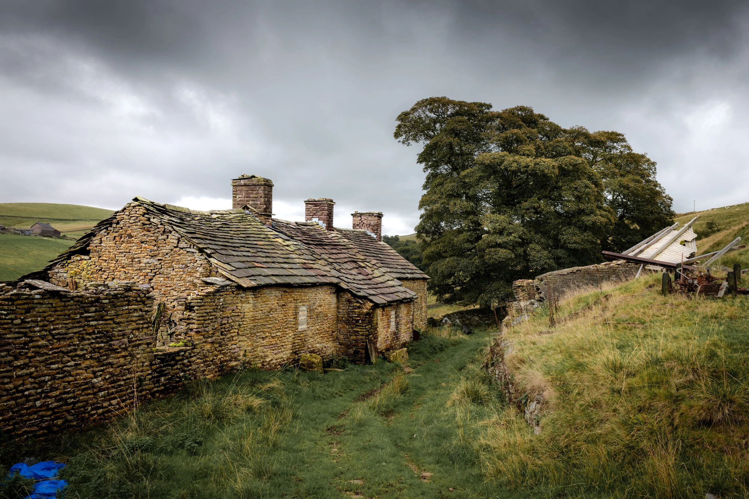 Higher Ballgreave Farm, Lamaload Reservoir, Cheshire.