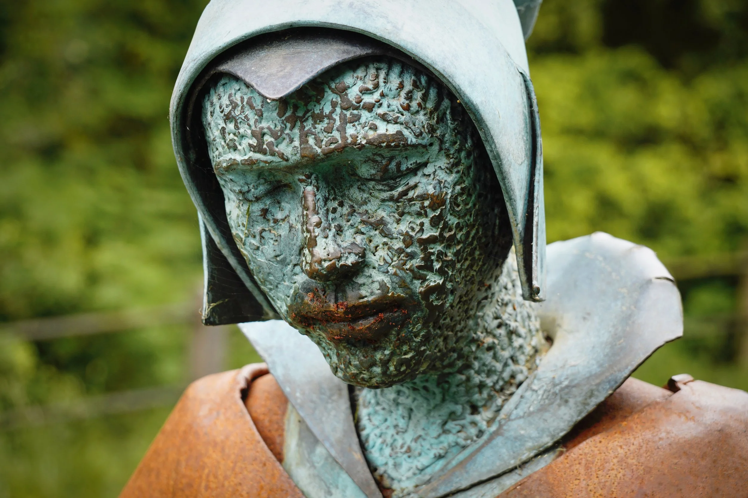 Memorial to Alice Nutter, one of ten Pendle witches hanged in 1612. Roughlee, Lancashire.