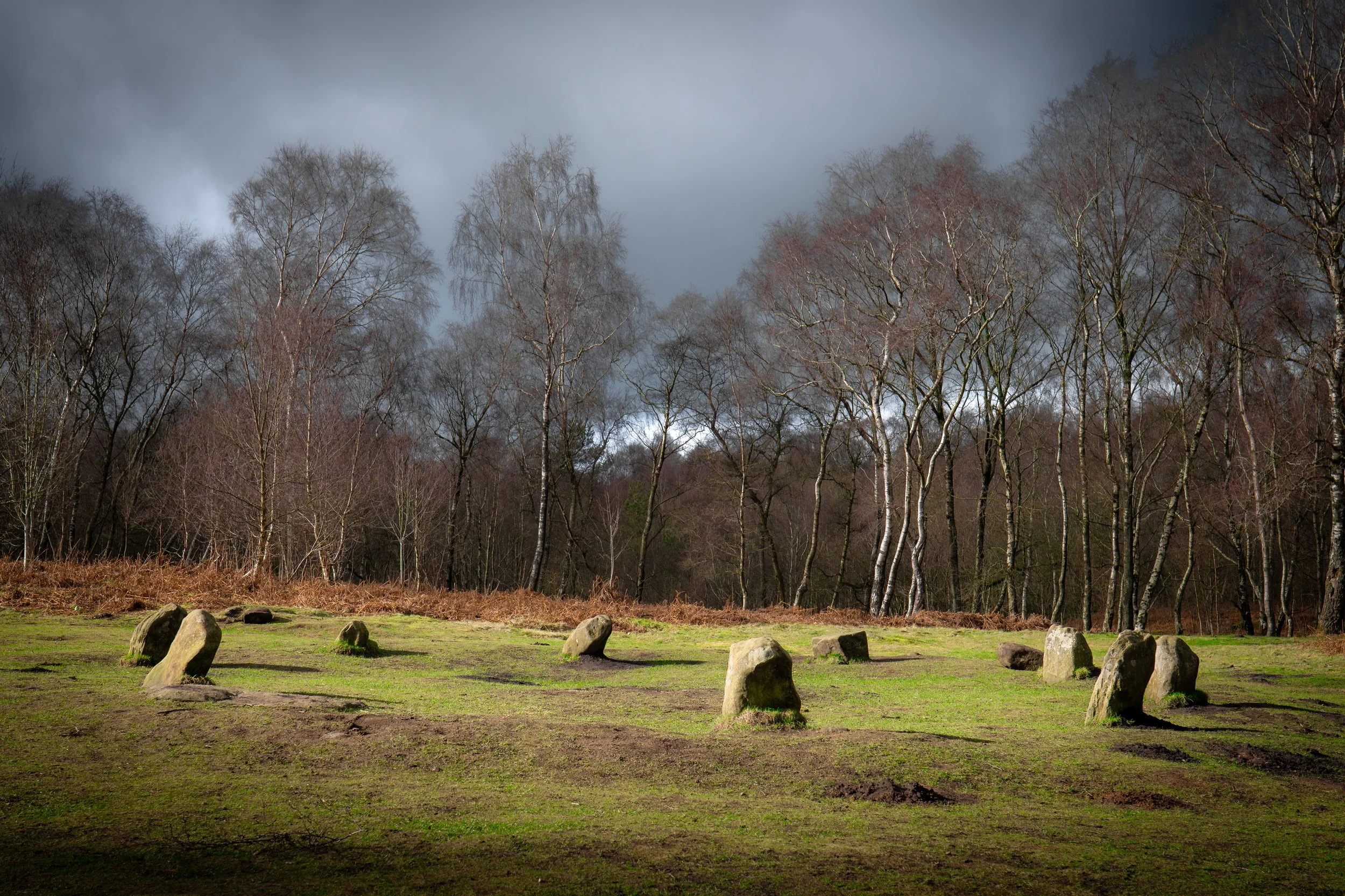 Nine Ladies, Stanton Moor, Derbyshire.