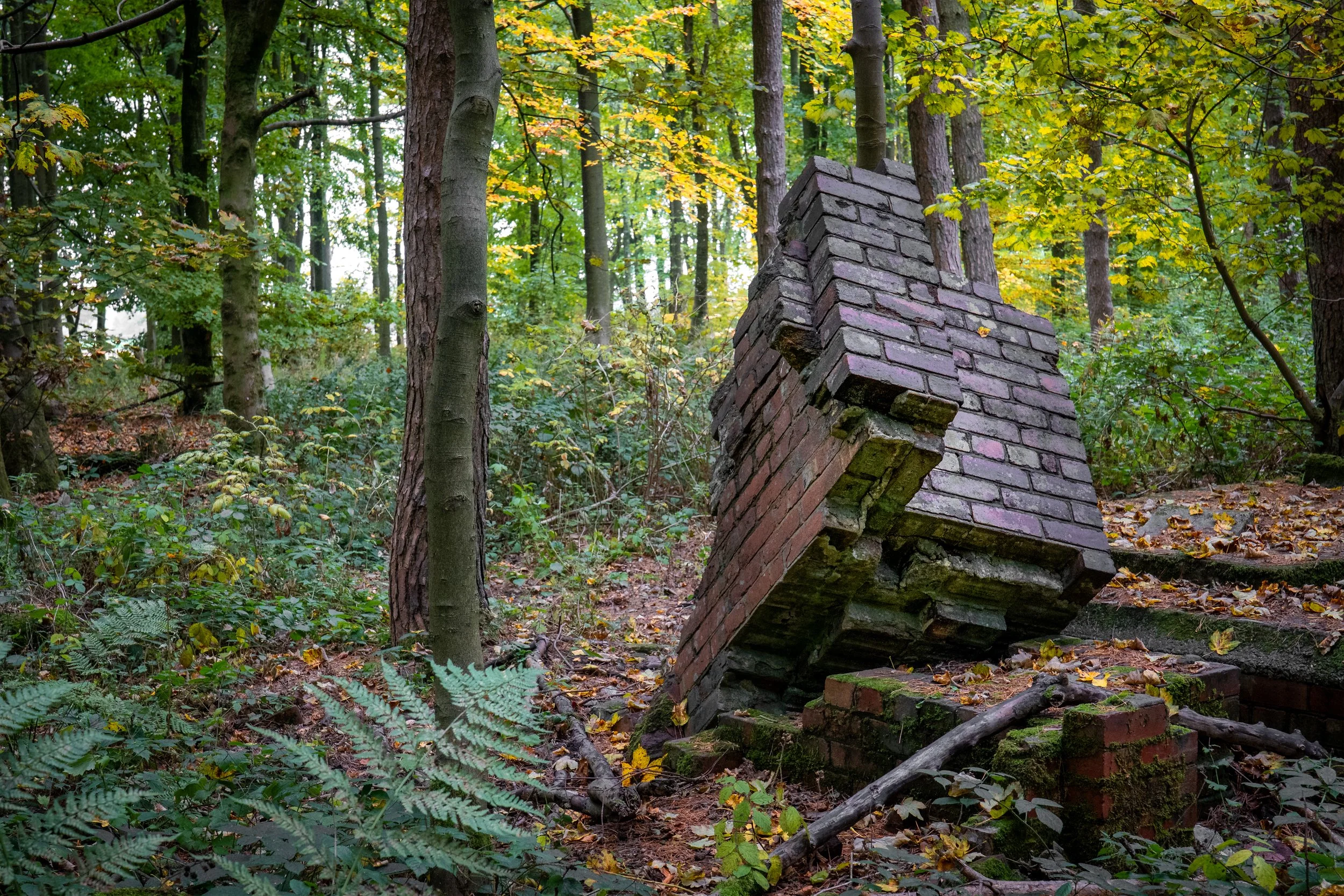 The remains of Lodge Moor Camp, once Britain's biggest prisoner of war camp (housing 11,000 inmates during WWII). Sheffield, South Yorkshire.