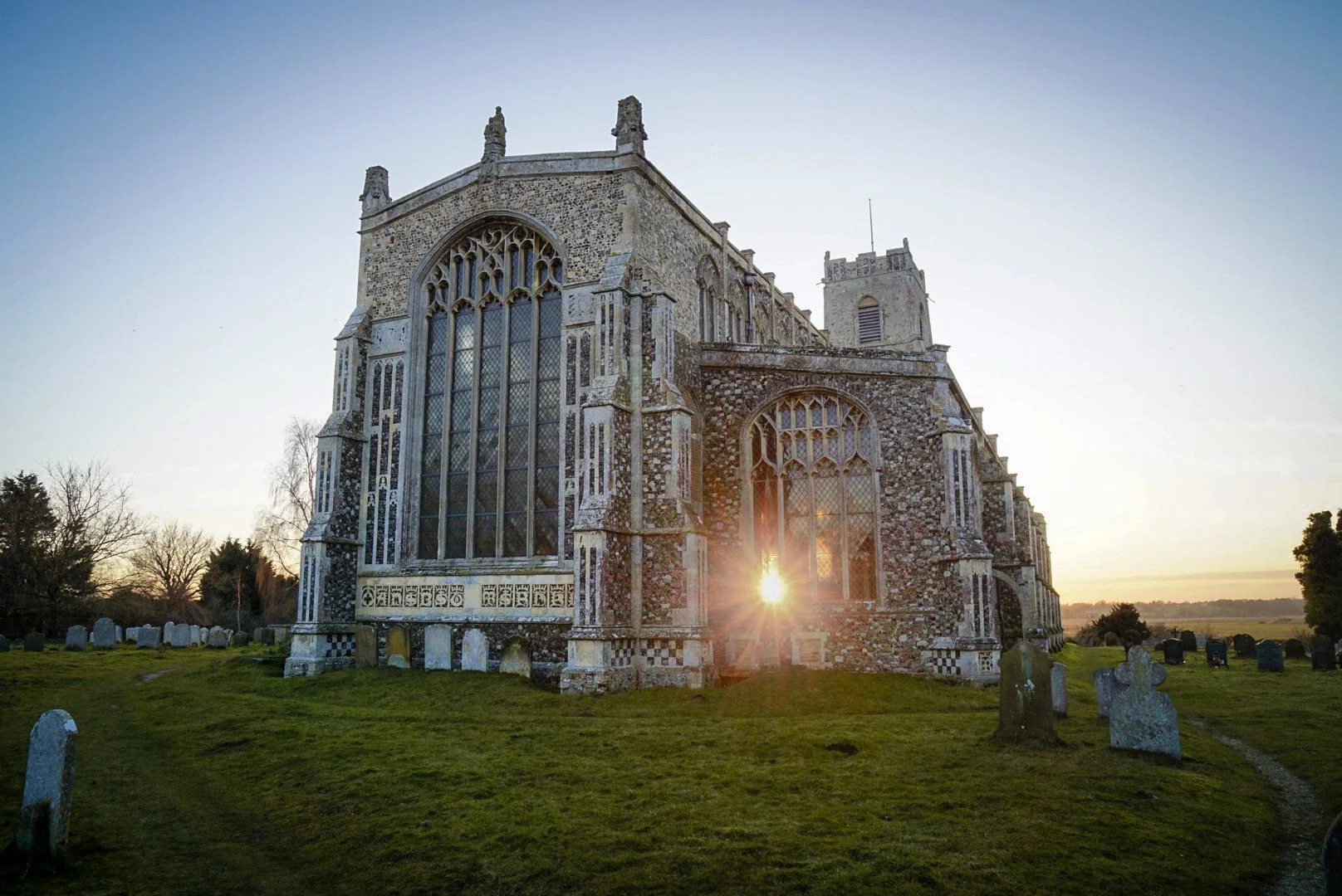 The church where, in 1577, worshippers were terrorised by East Anglian demon dog Black Shuck. Holy Trinity, Blythburgh, Suffolk.