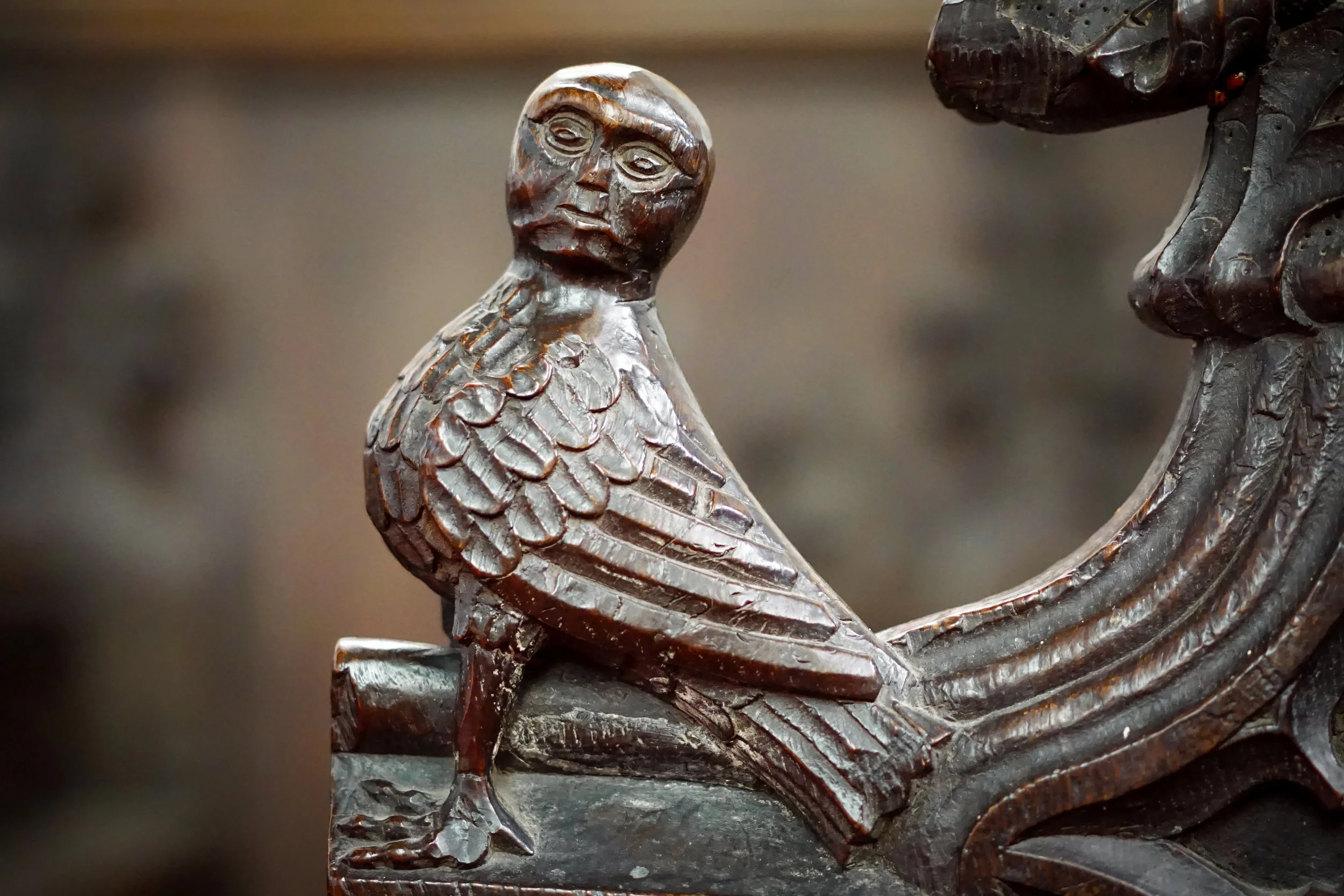 Bird man. St George, Stowlangtoft, Suffolk.