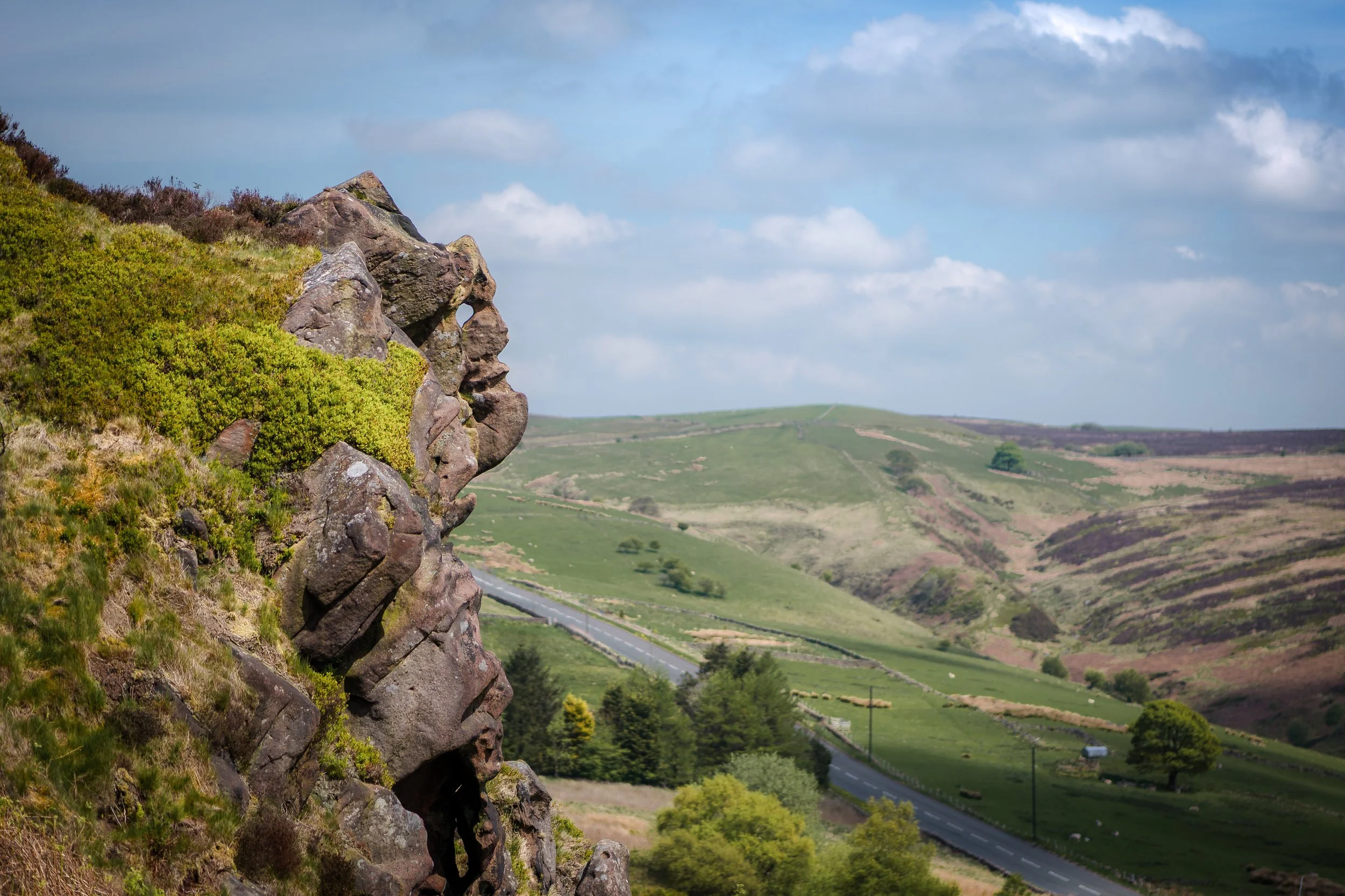 The Winking Man, Ramshaw Rocks, Staffordshire.