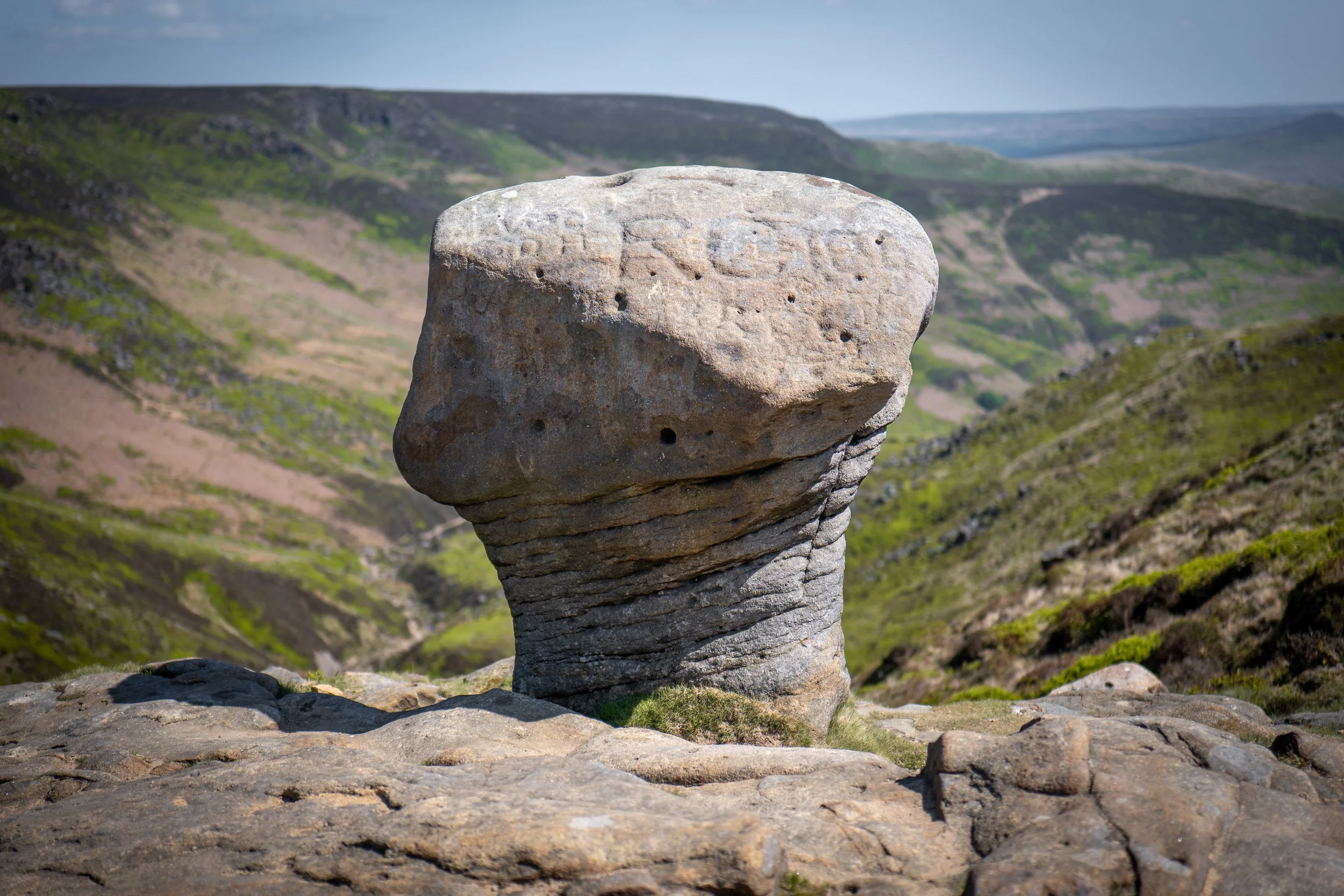 Mushroom stone. Grindslow Knoll, Derbyshire.