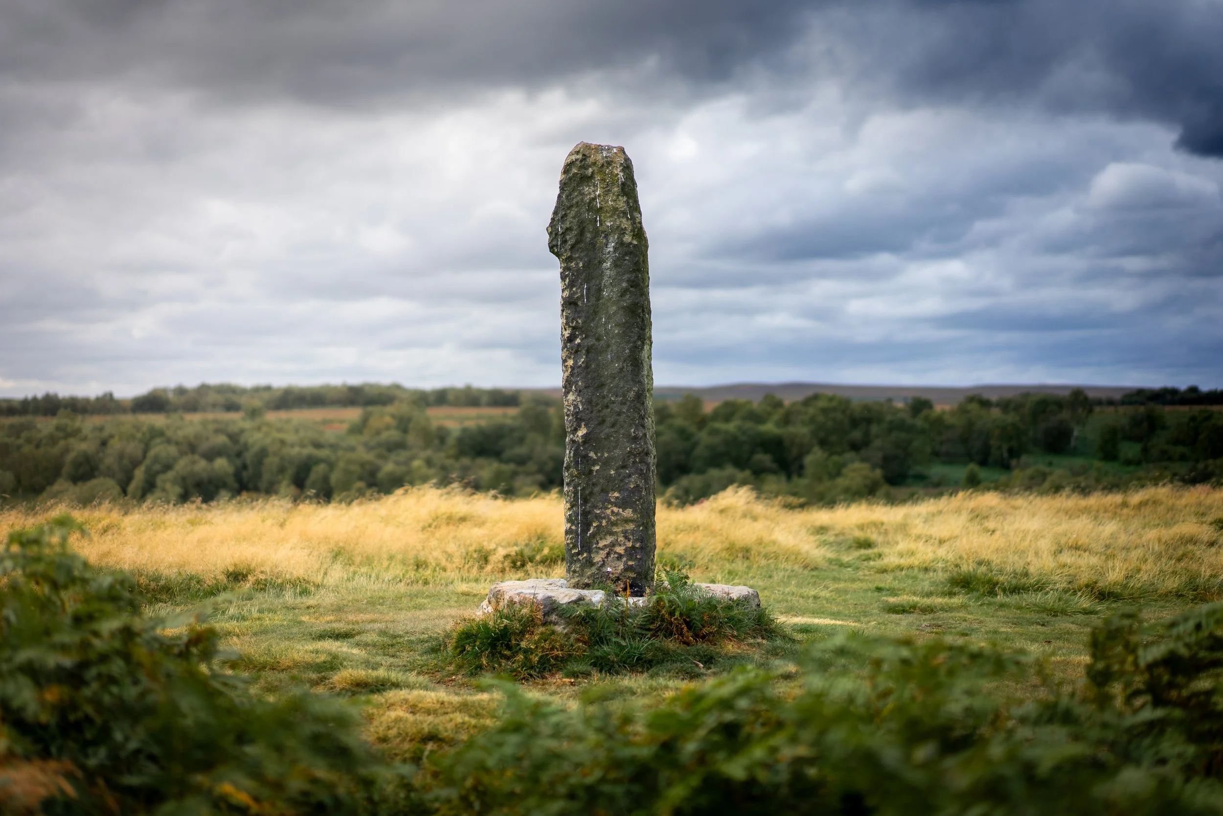 Fox Lane Cross, erected by the monks of Beauchief Abbey in the thirteenth century. Ramsley Moor, Derbyshire.