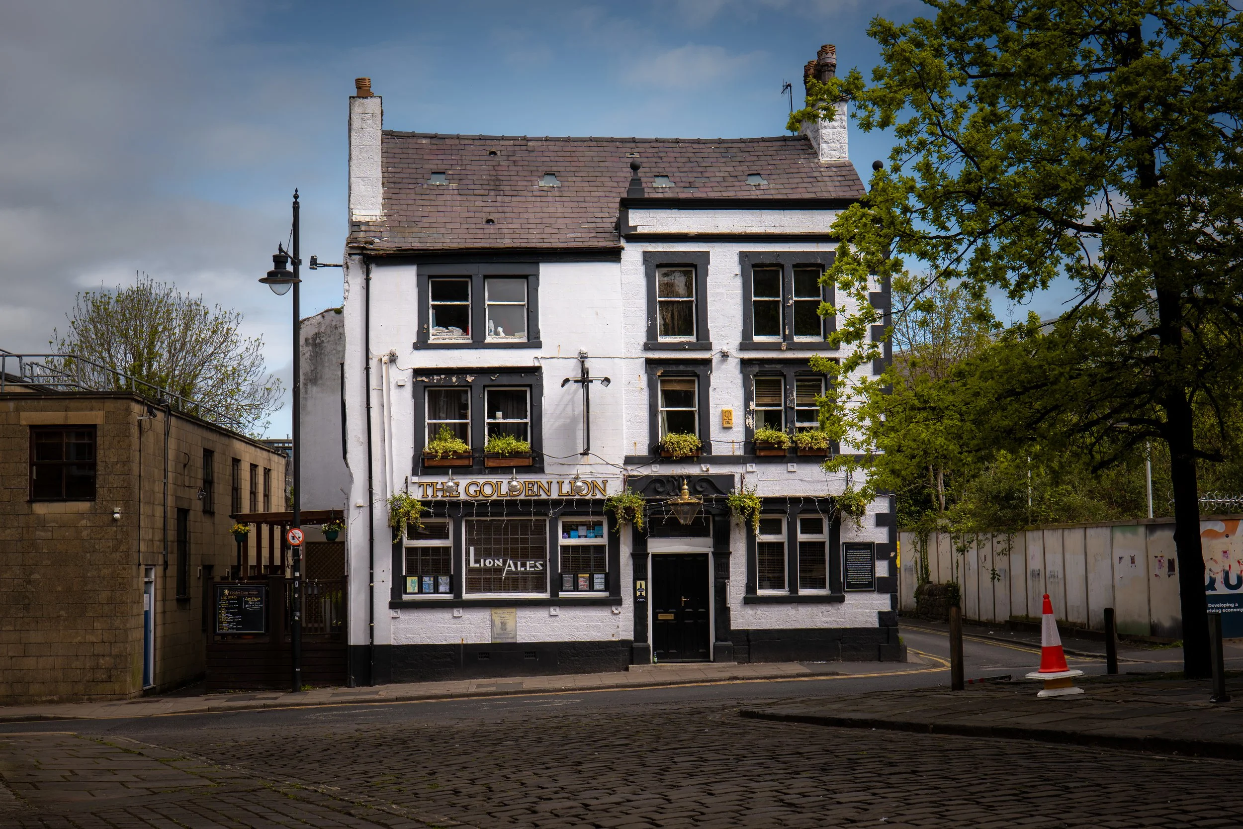 The Golden Lion, where the condemned Pendle witches are said to have taken their last drink on their way to the gallows. Lancaster, Lancashire.