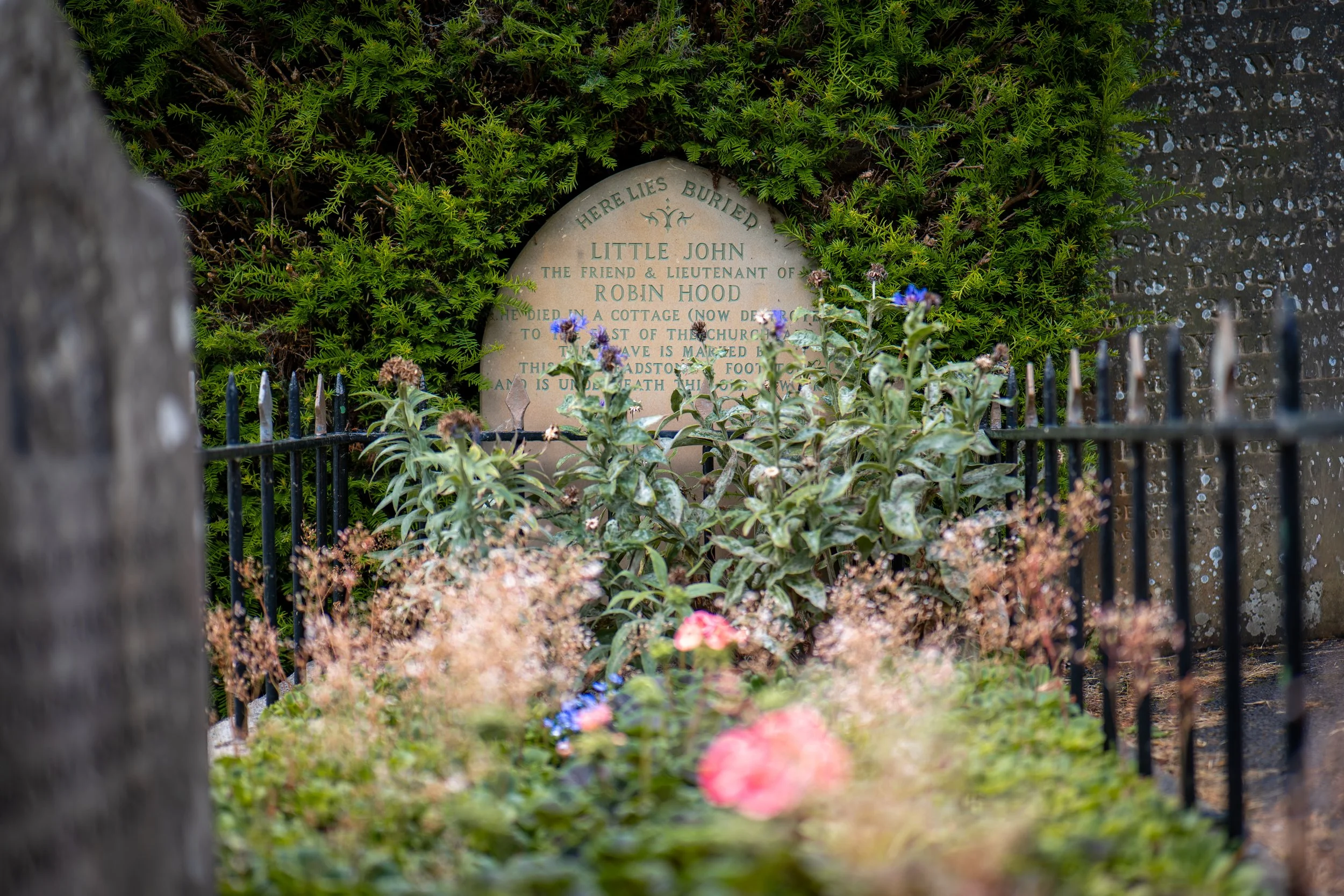 Little John's grave. St Michael, Hathersage, Derbyshire.