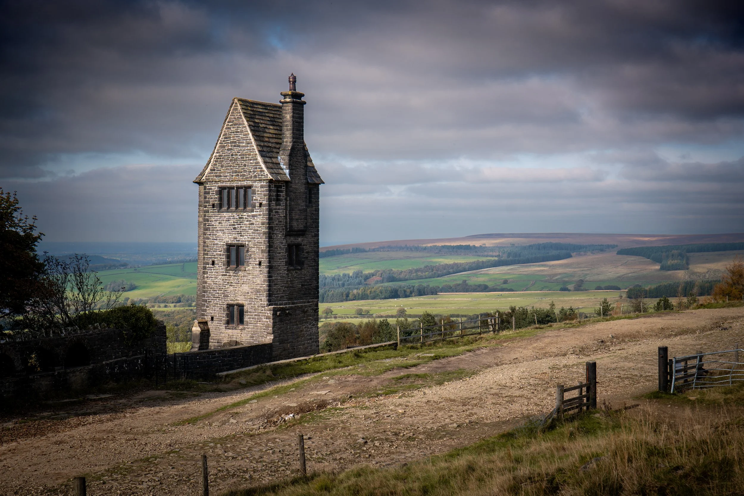 Pigeon Tower, a historic dovecote more commonly known as the 'witch tower'. Rivington, Lancashire.