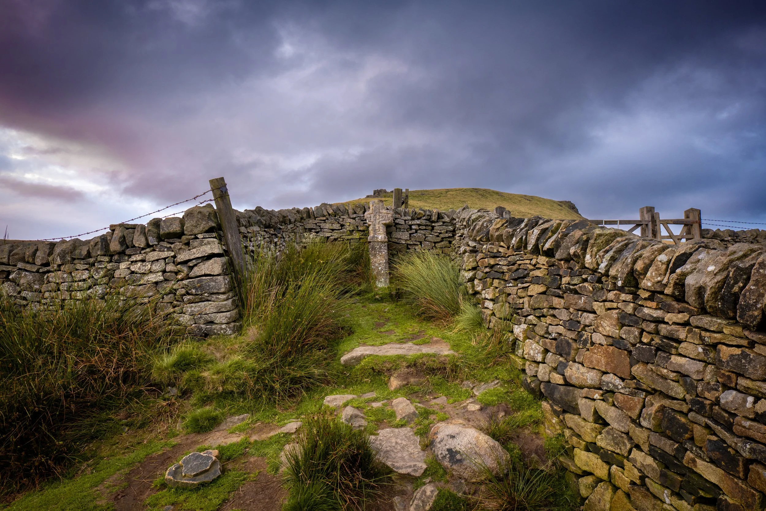 Edale Cross, Pennine Way, Derbyshire.