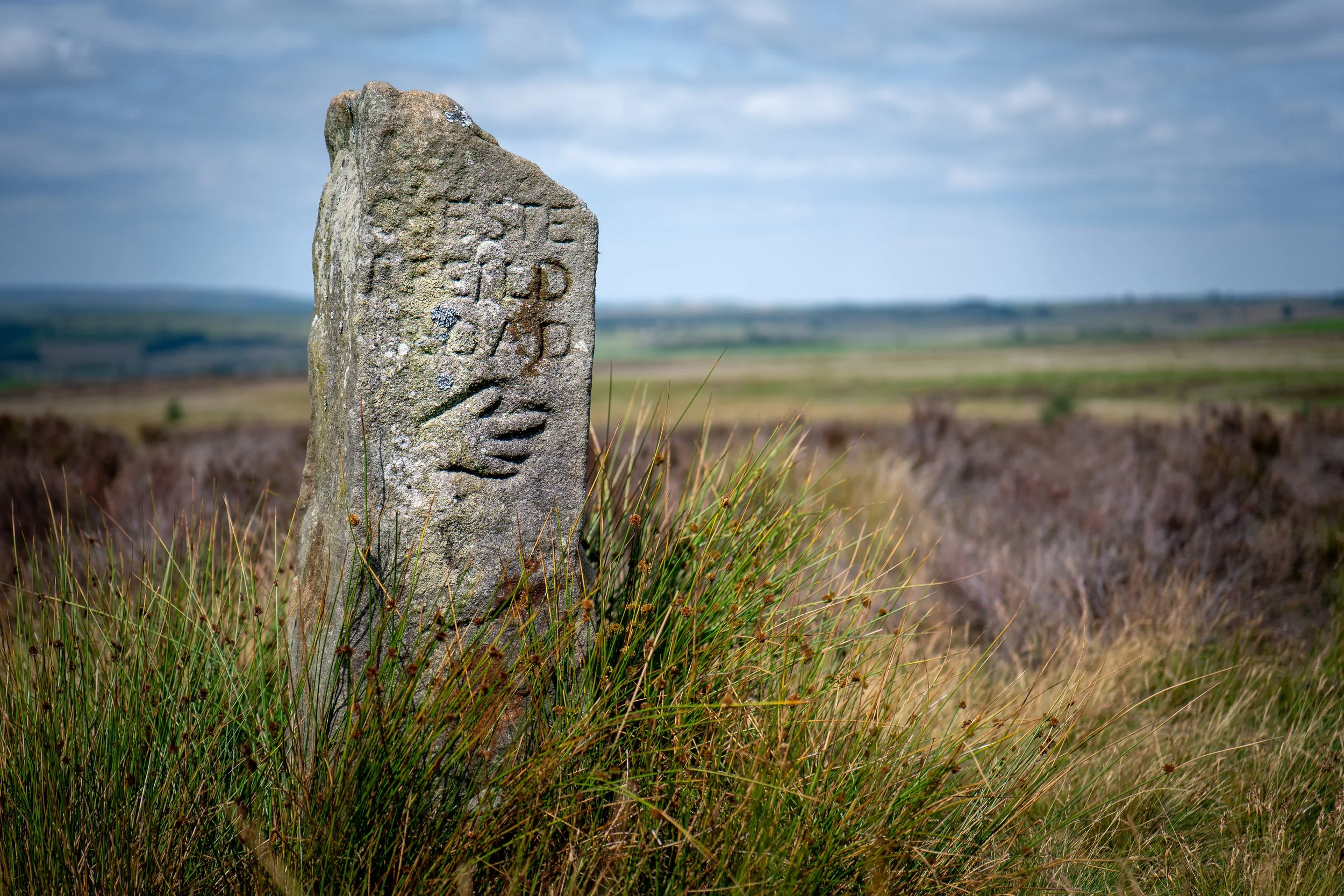 Eighteenth-century guide stoop. Beeley Moor, Derbyshire.