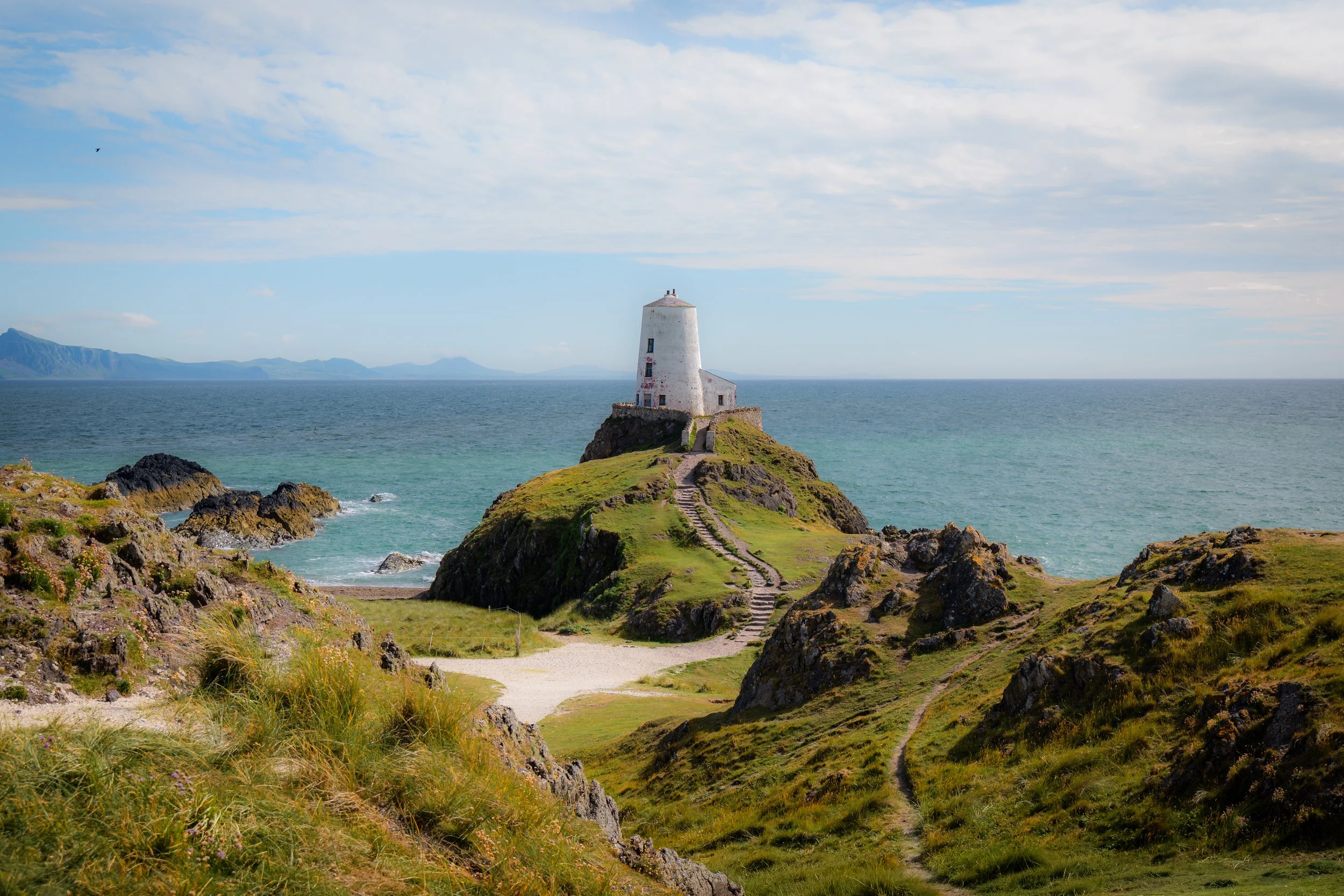 Llandwyn Island, named for and sacred to St Dwynwen, the patron saint of lovers, who founded an abbey there in the fifth century. Newborough, Anglesey, Wales.