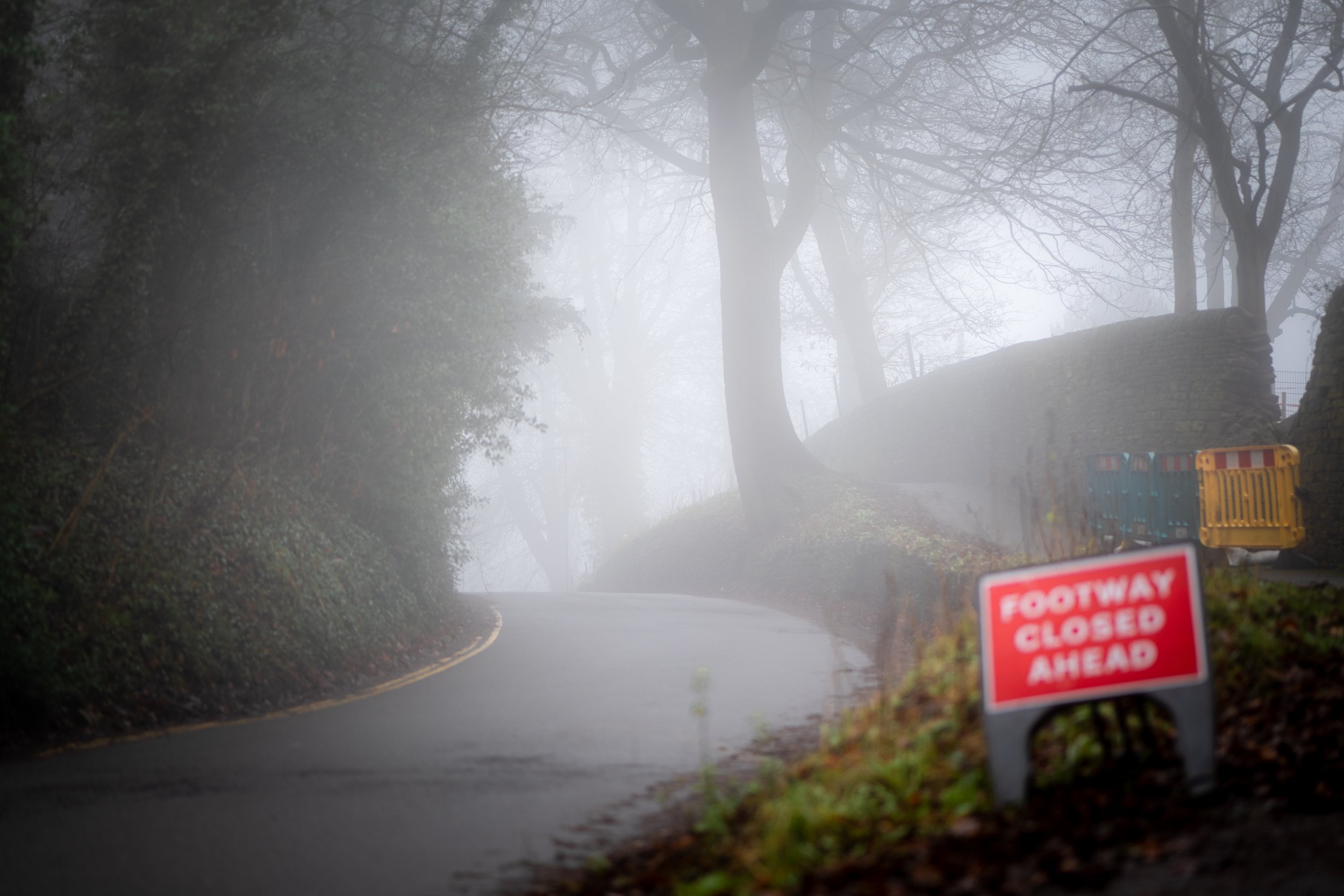 The notorious Bunting Nook, Sheffield’s most haunted road, where birds never sing; there are reports of apparitions, strange green mists, and a boggart in the form of a black dog. Norton, Sheffield, South Yorkshire.