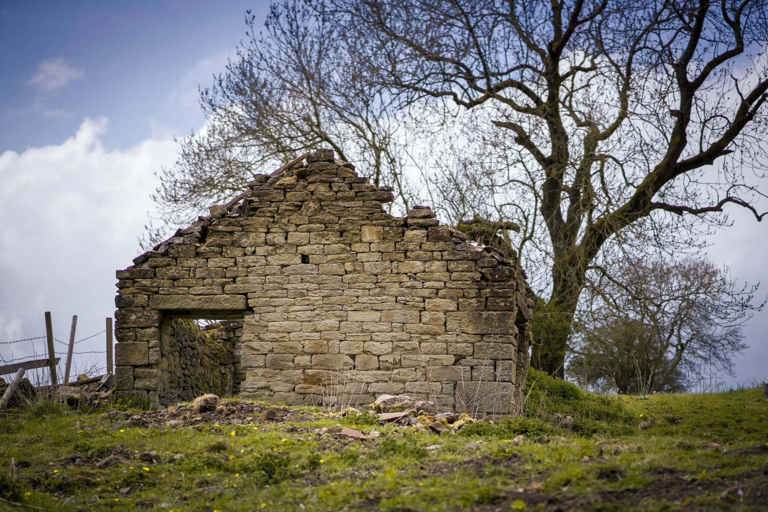 Plague village ruin. Eyam, Derbyshire.