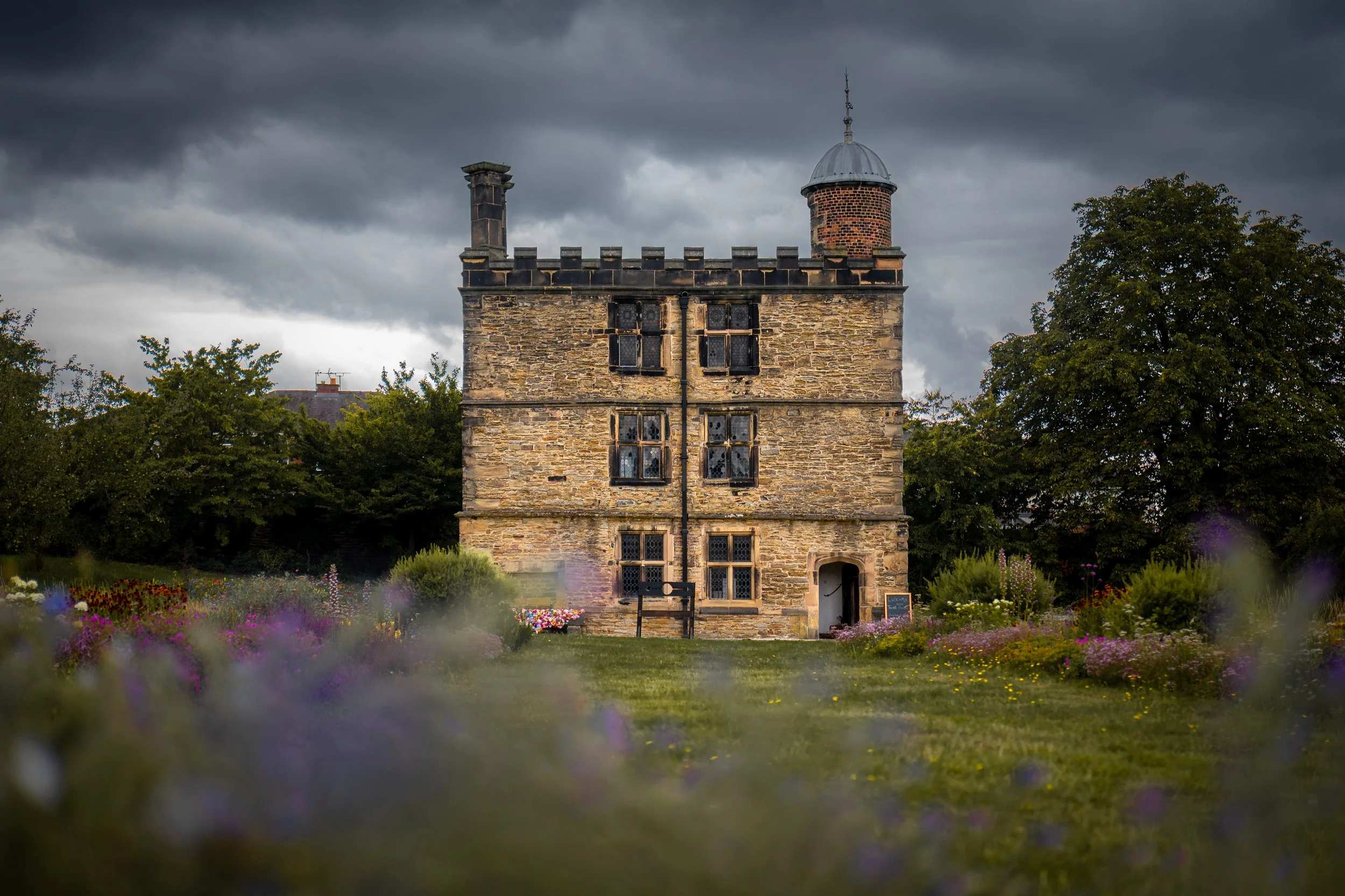 Manor Lodge, where Mary, Queen of Scots was imprisoned between 1570 and 1584. Her ghost reportedly haunts the property. Sheffield, South Yorkshire.