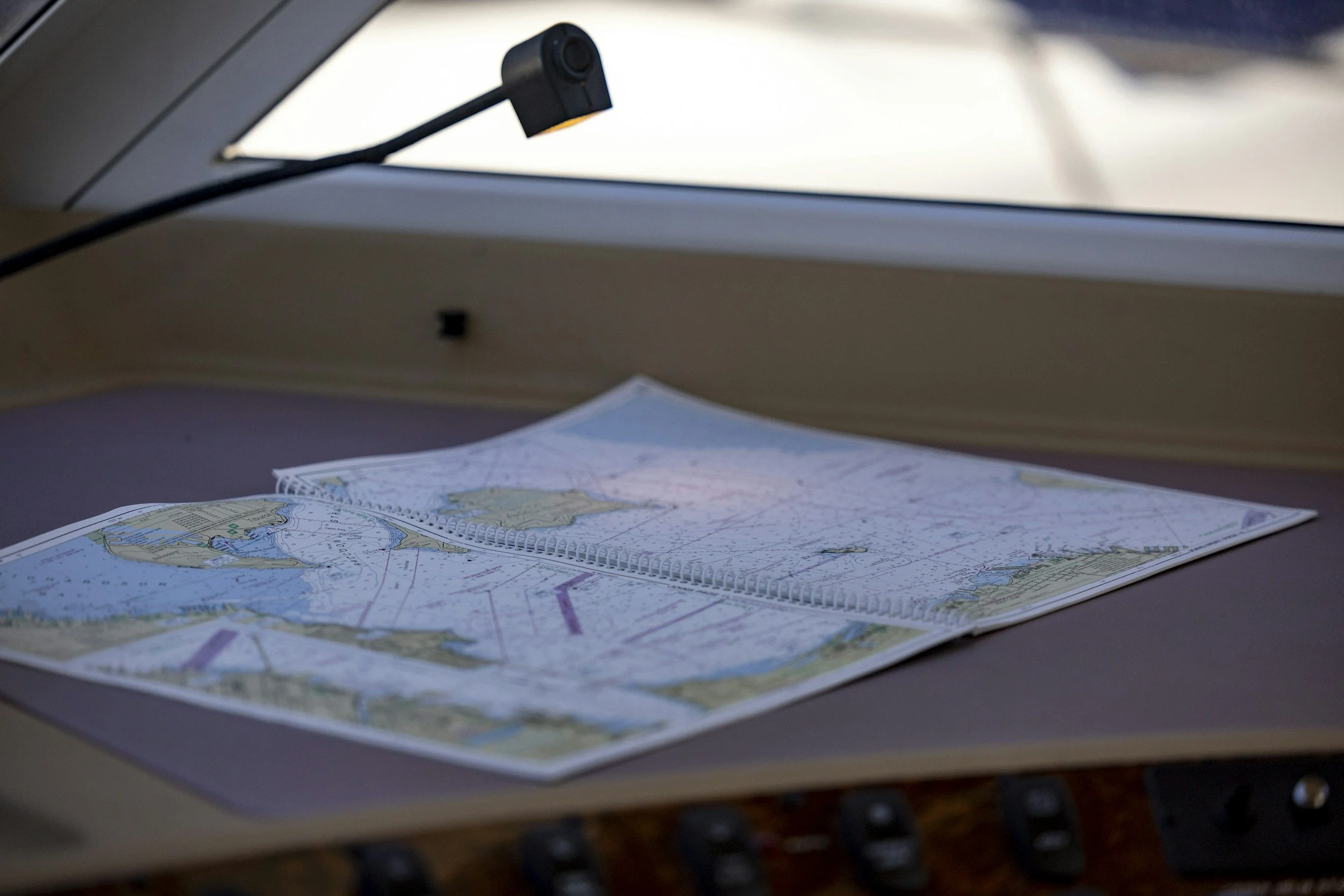 Multi location map and operations board.