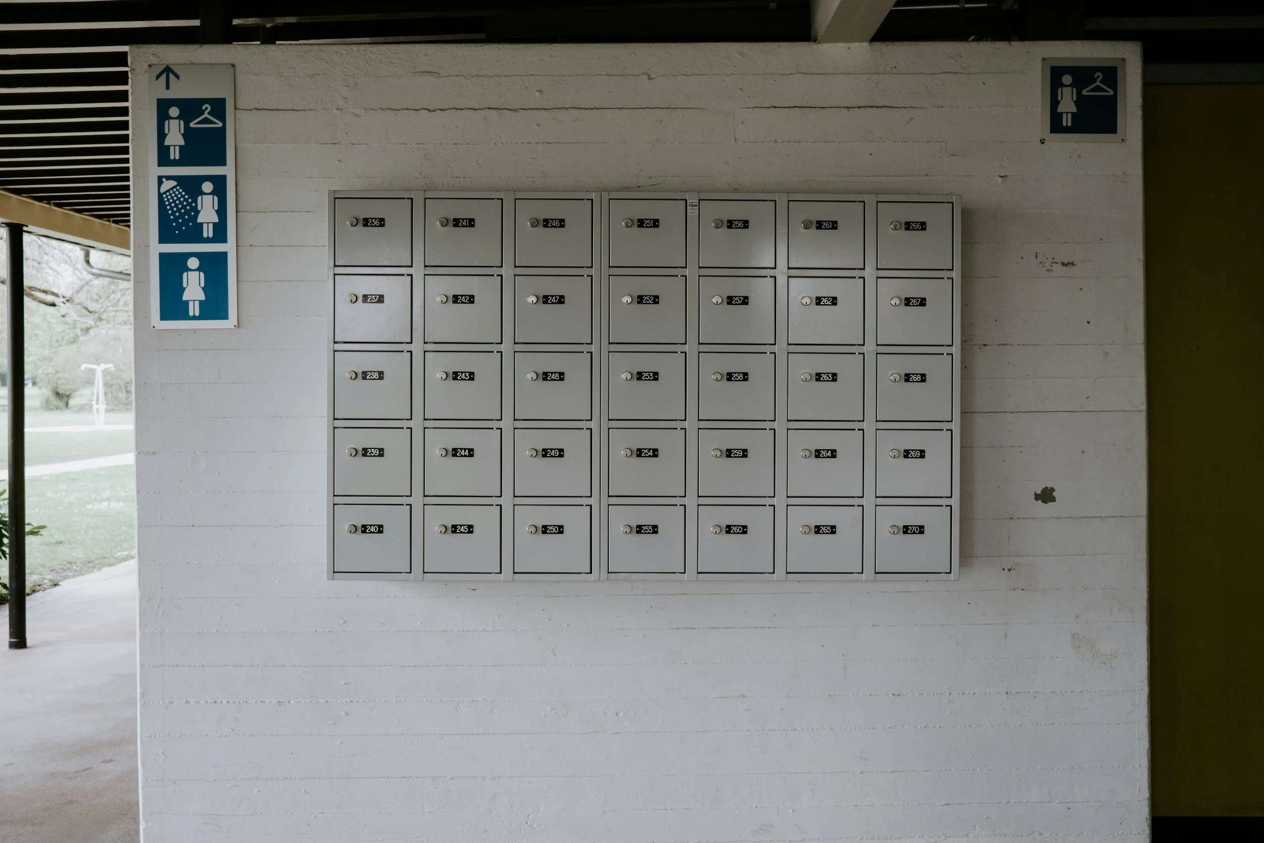 Back room inventory shelves
