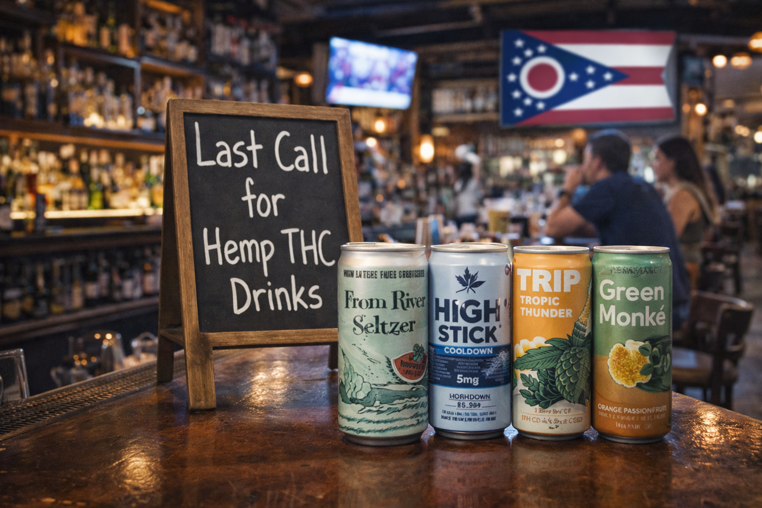 Ohio Bars Clear Hemp THC Drinks Ahead Of March 20 Sales Shift