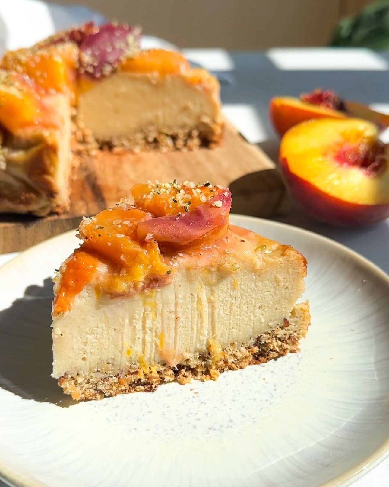 Peach Cheesecake