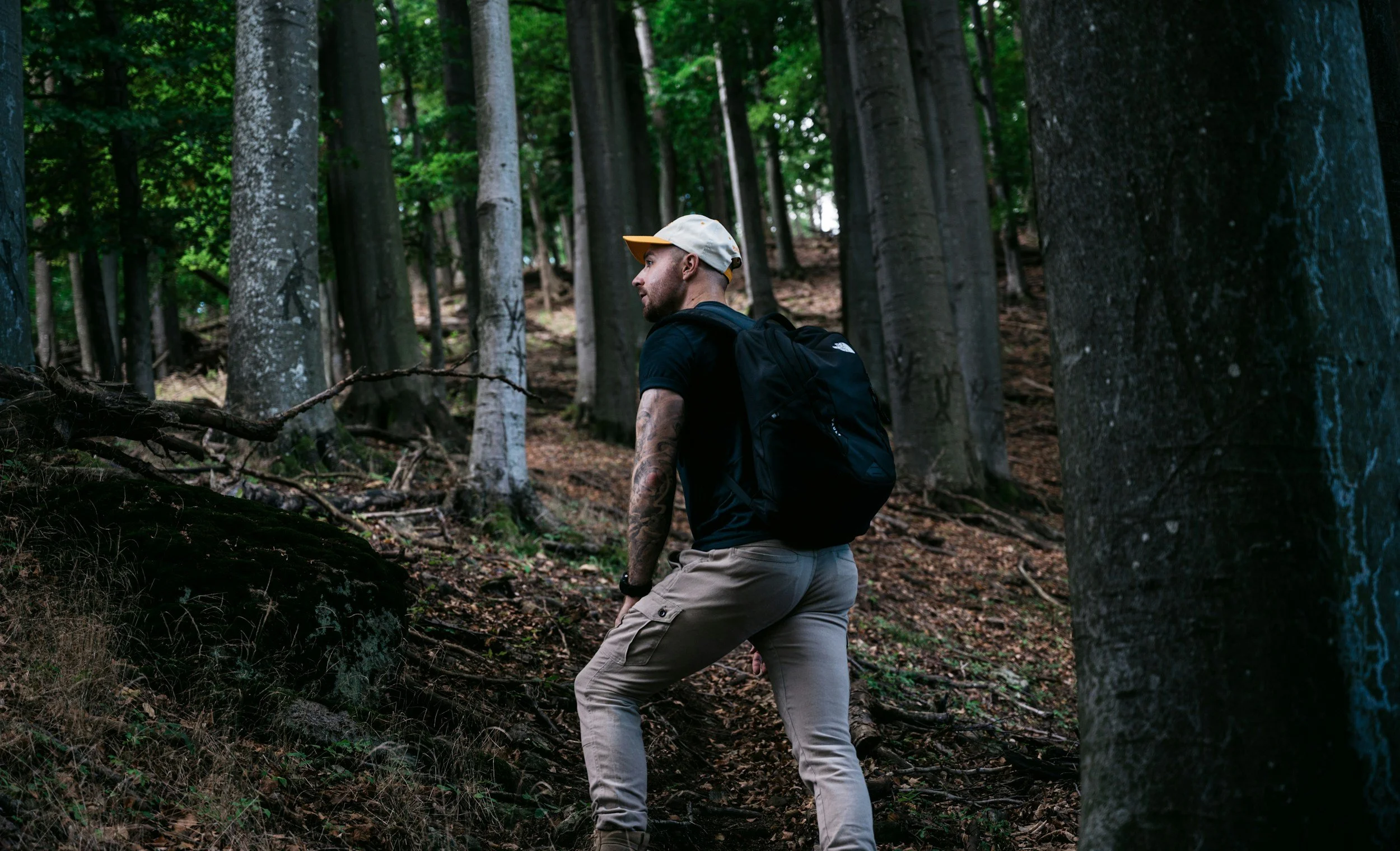 Gay men enjoying a nature walk together as part of a London walking group