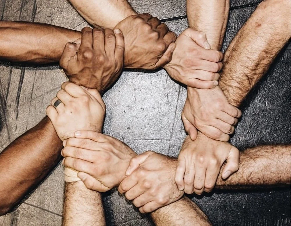 Gay men sharing circle in London