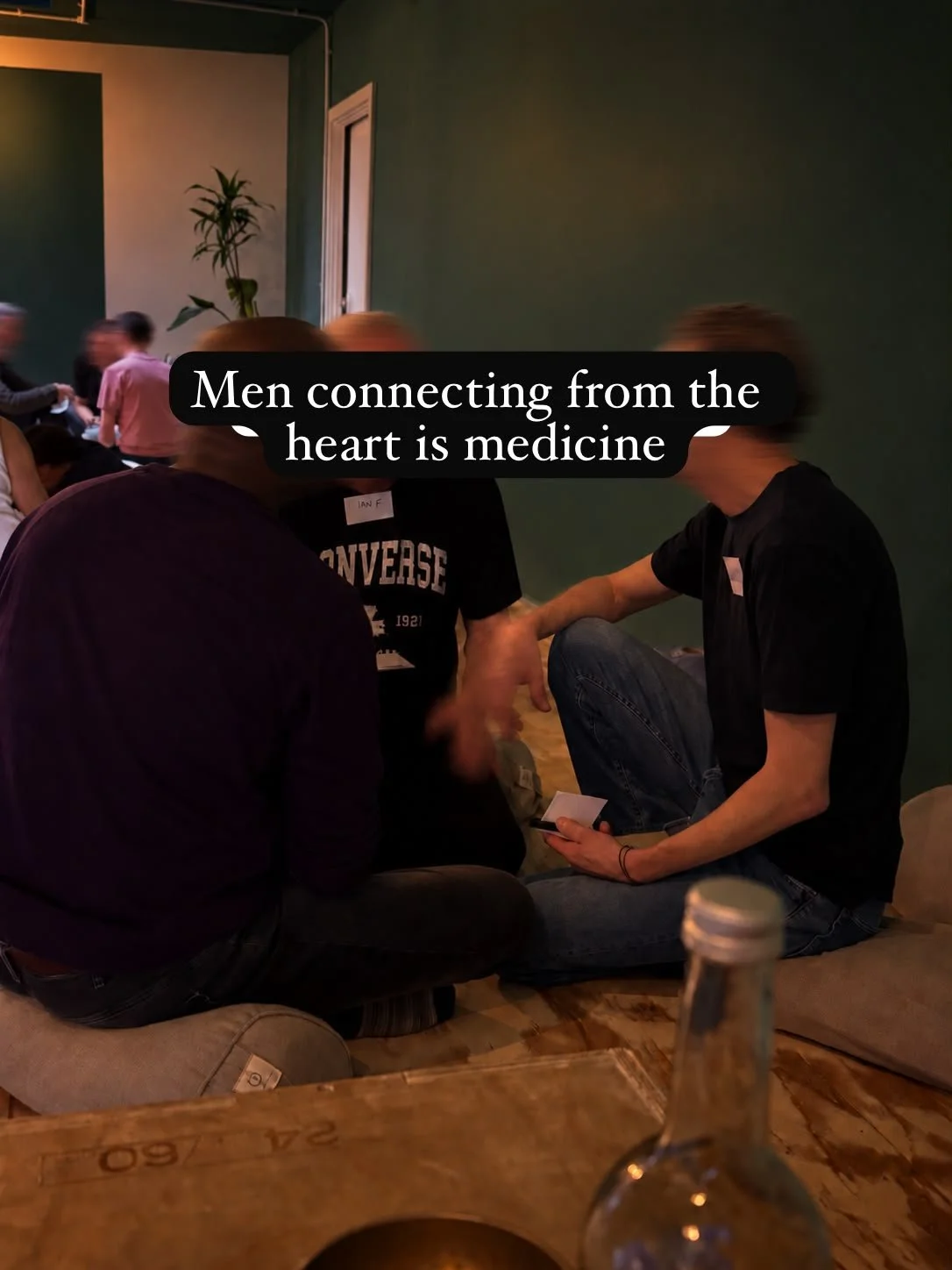 Gay men at a dating event in London