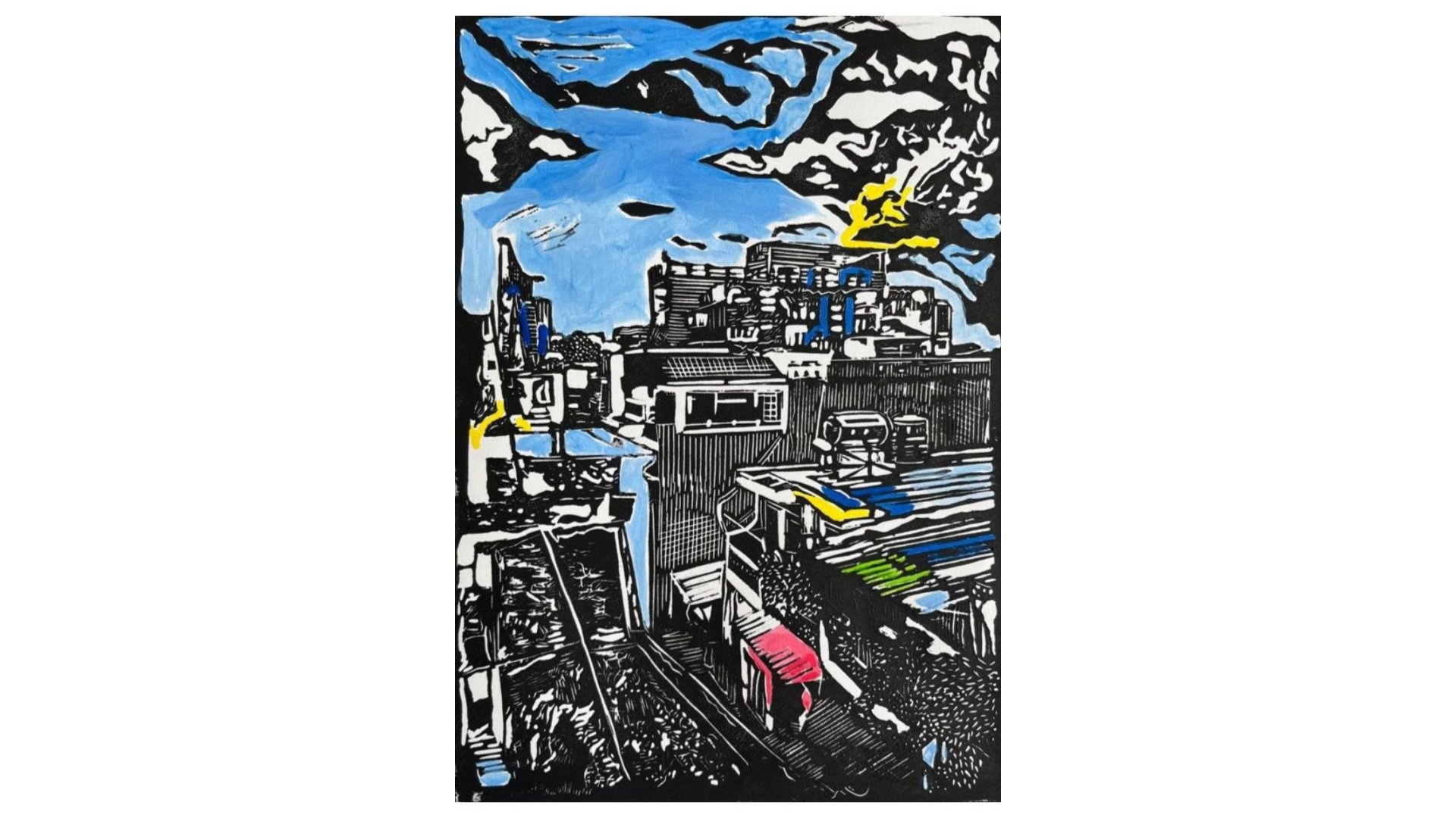 Saigon Rooftops from De Tham Street (colour edition)